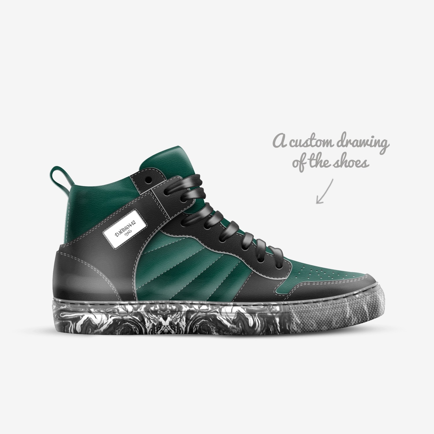 DMB80412 custom made in Italy shoes by Dylan Wentz | Sketch view