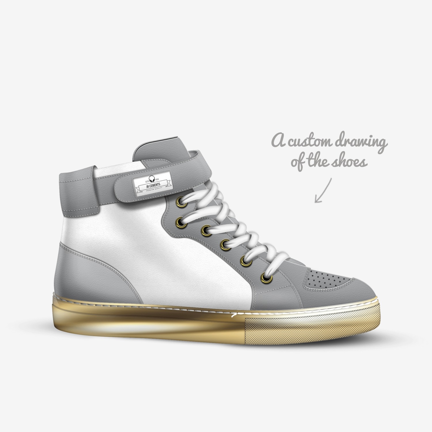 JR Cements custom made in Italy shoes by Jordan Raymer | Sketch view