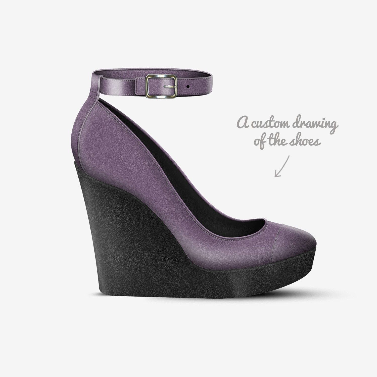Boho Girl custom made in Italy shoes by Marijke Verkerk | Sketch view