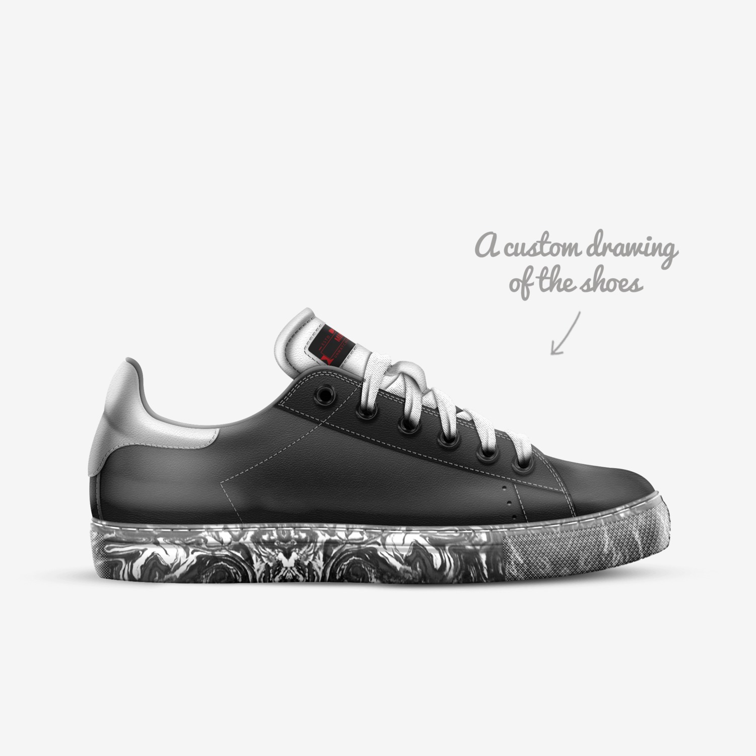 MINEZ custom made in Italy shoes by Tylon Mearidy | Sketch view