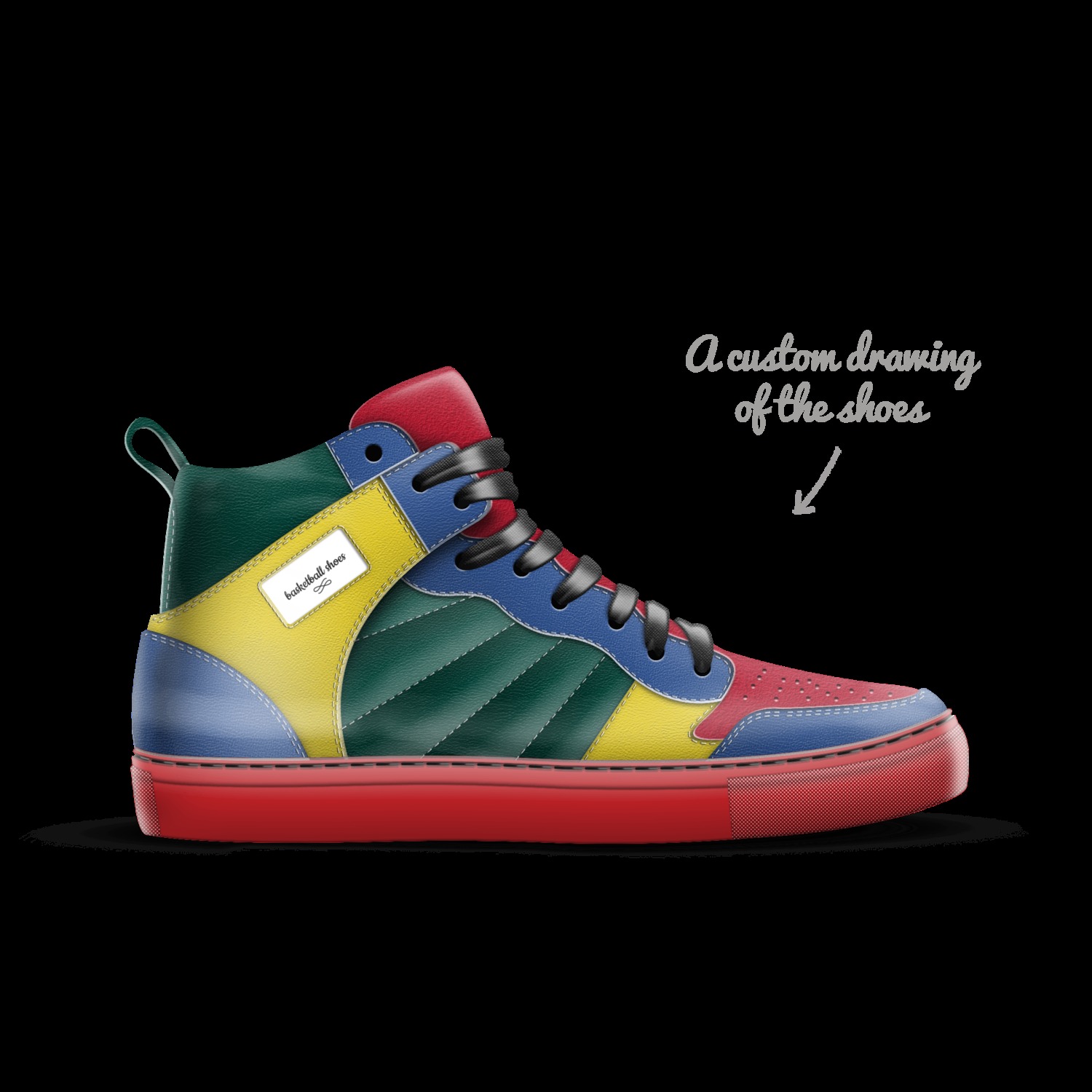 Custom made top basketball shoes