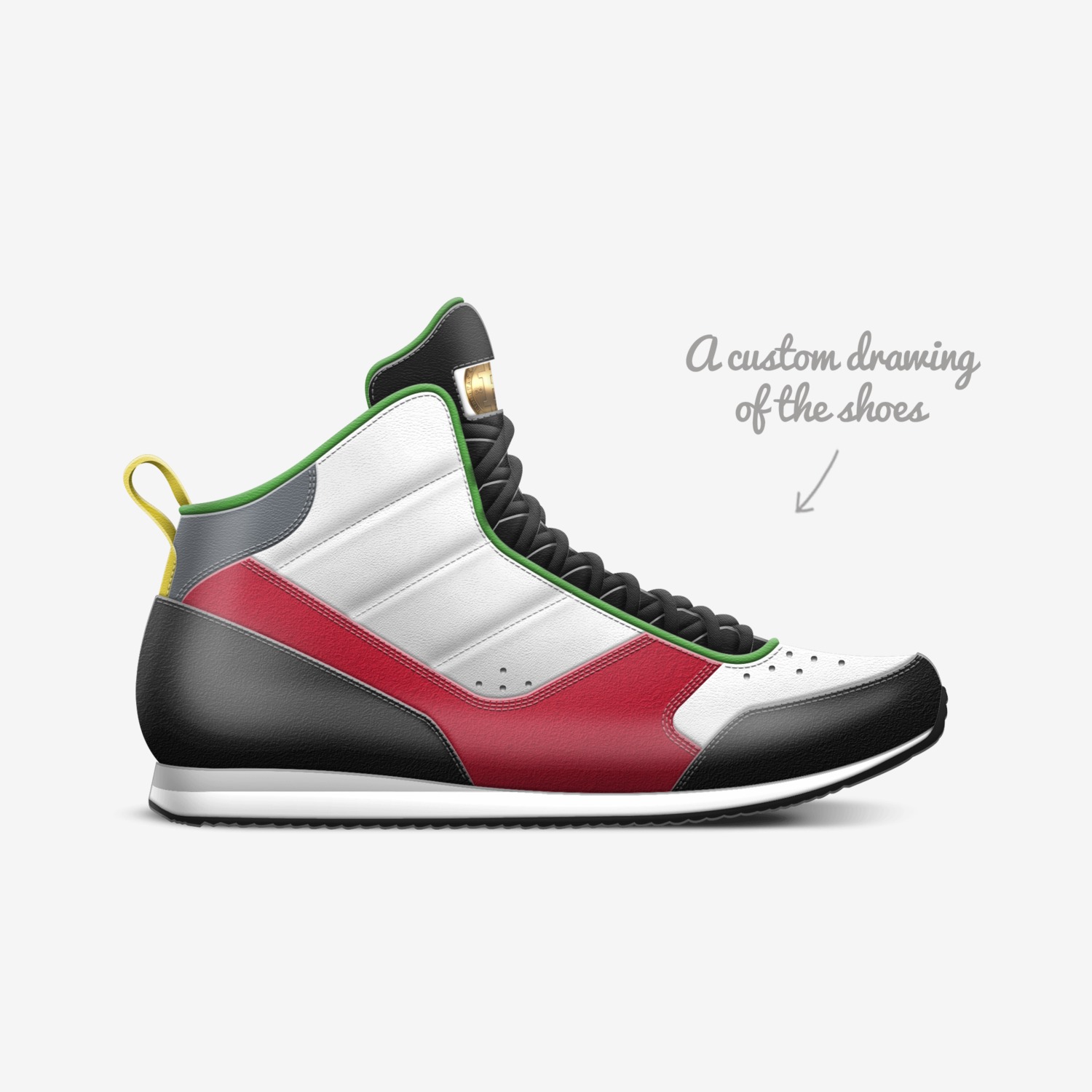 Volatility custom made in Italy shoes by Satoshi Nakamoto | Sketch view