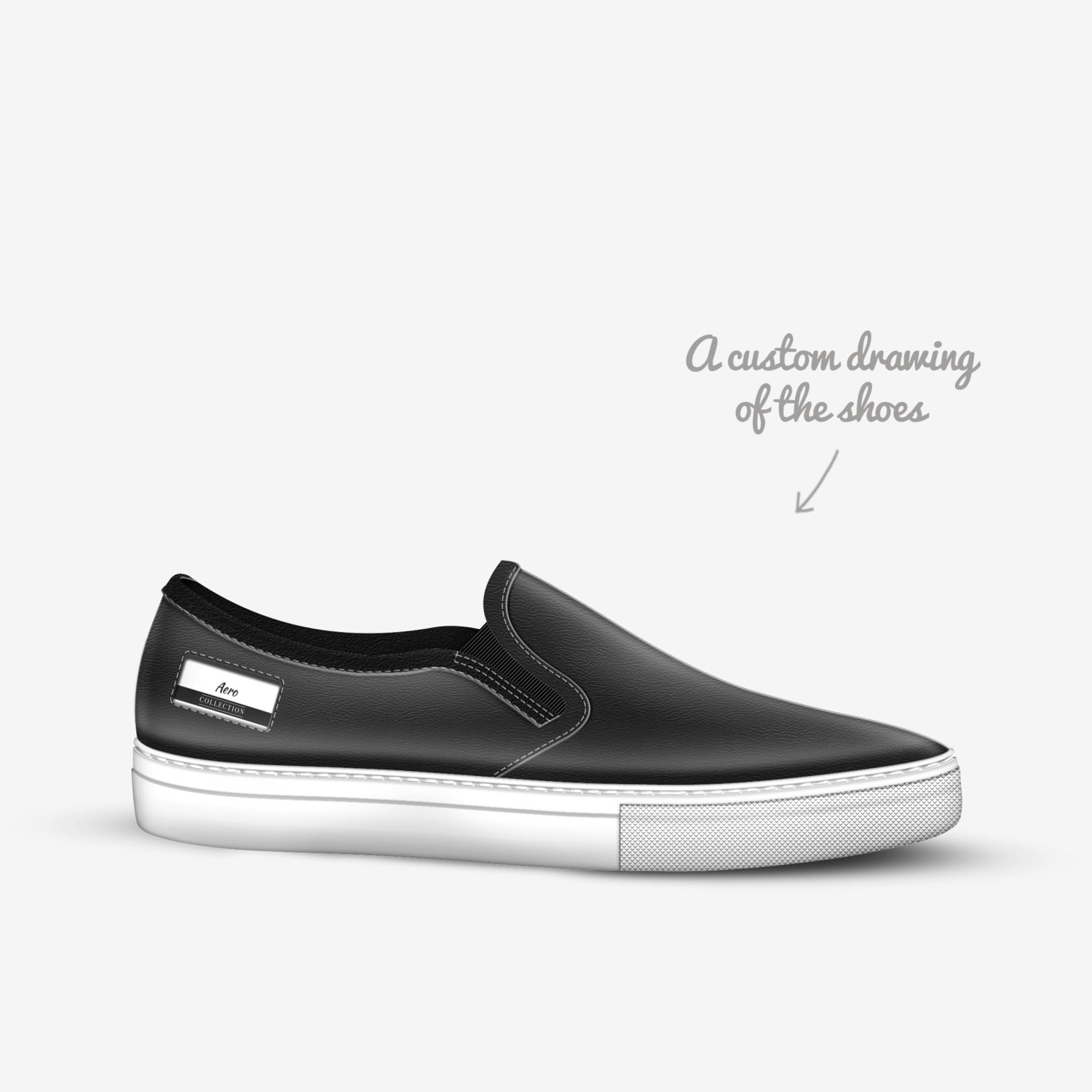 Aero custom made in Italy shoes by Diegopeavy | Sketch view