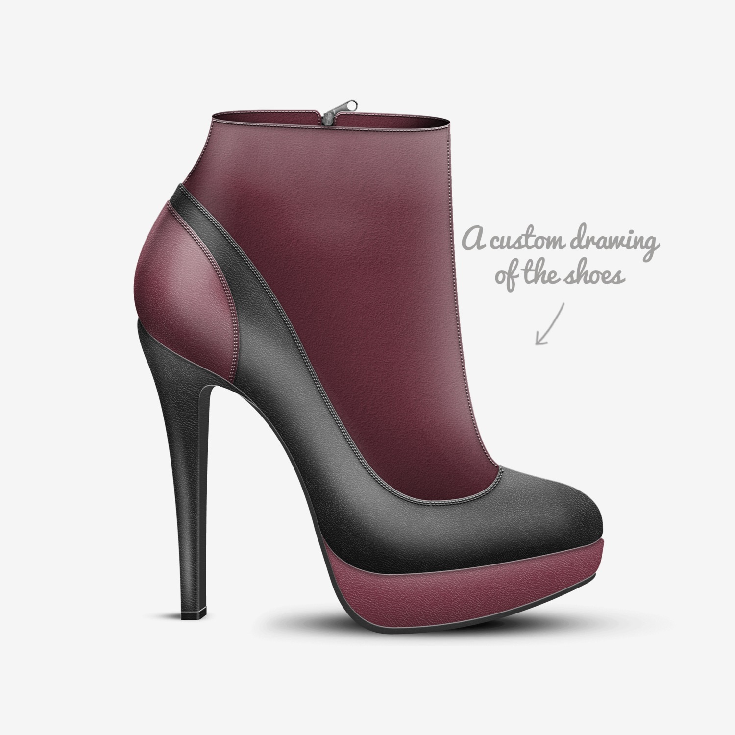 Dave custom made in Italy shoes by David | Sketch view