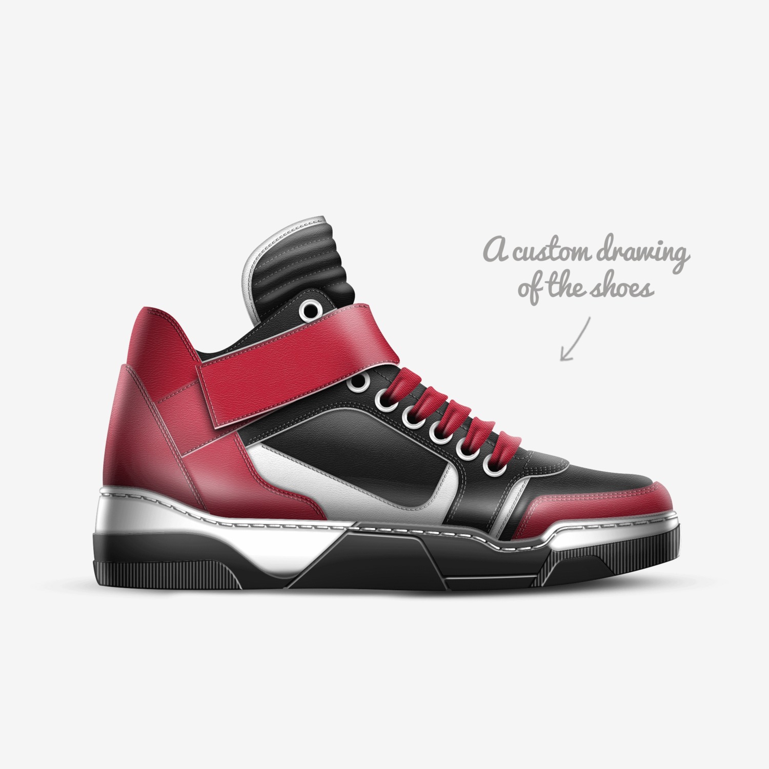 UnderRated  custom made in Italy shoes by Underrated Denim | Sketch view