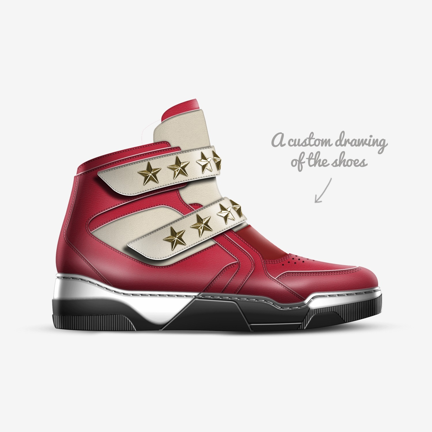 UnderRated  custom made in Italy shoes by Underrated Denim | Sketch view