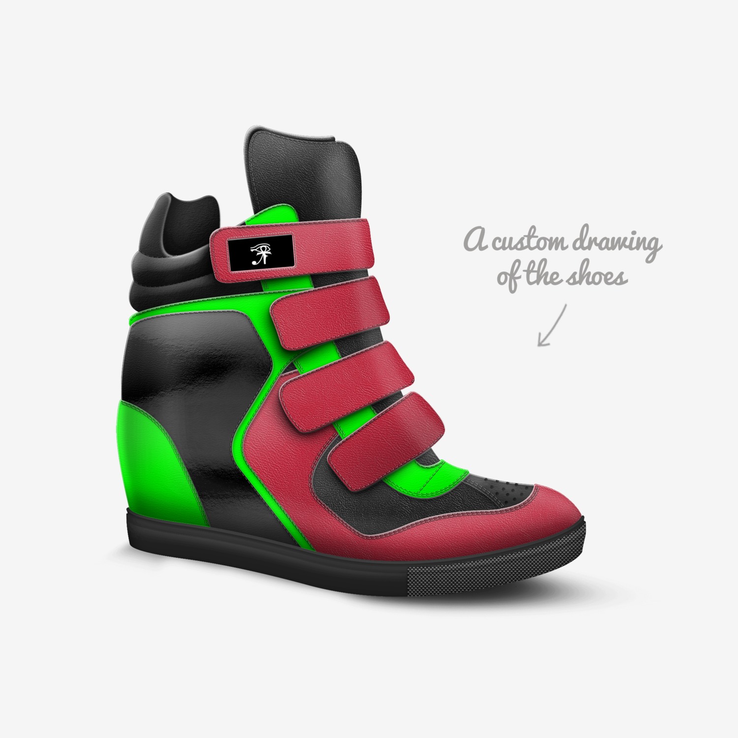 Mrs. Garvey RBG II custom made in Italy shoes by Dnbe Apparel | Sketch view
