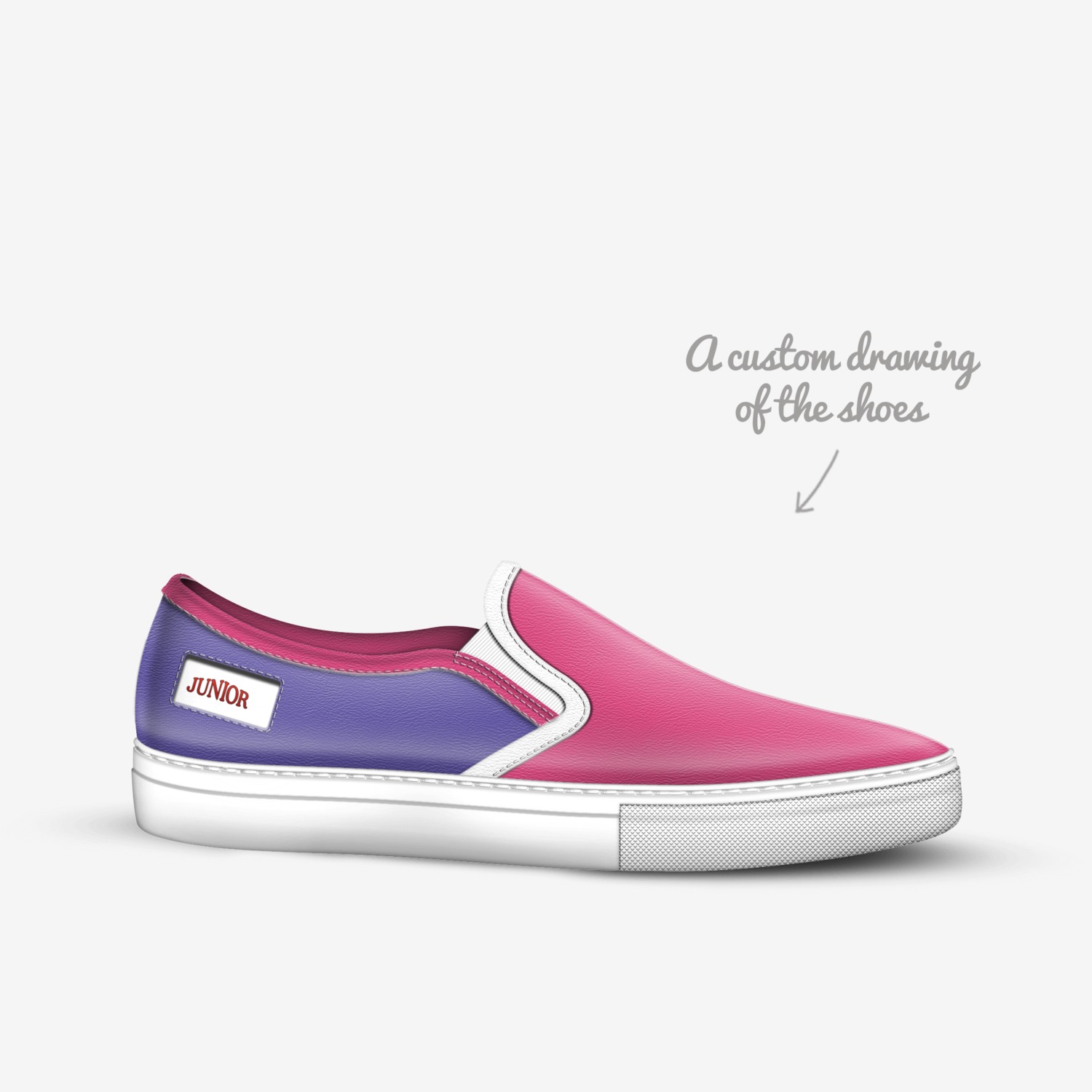 King Junior custom made in Italy shoes by King Junior | Sketch view