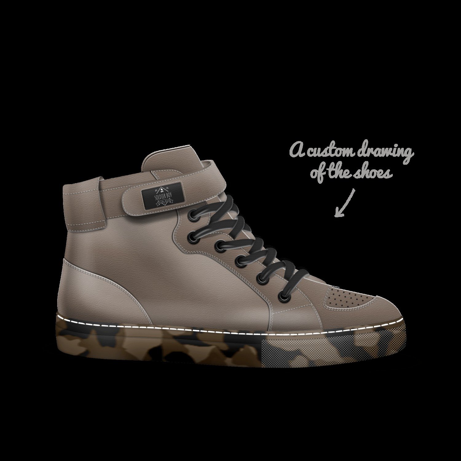 Soldier Boy A Custom Shoe concept by Nestor