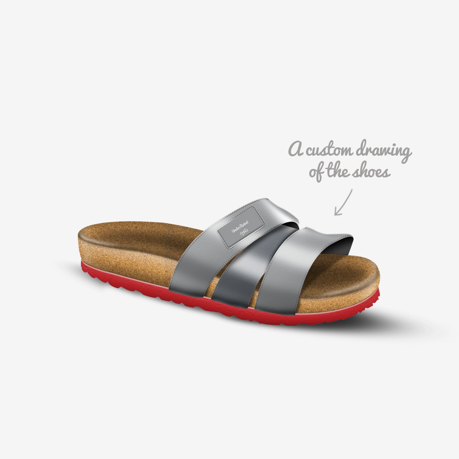 UnderRated  custom made in Italy shoes by Underrated Denim | Sketch view