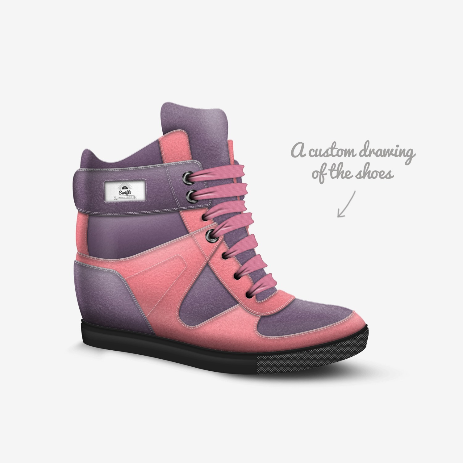 Swift1 custom made in Italy shoes by Jackson Serrano | Sketch view