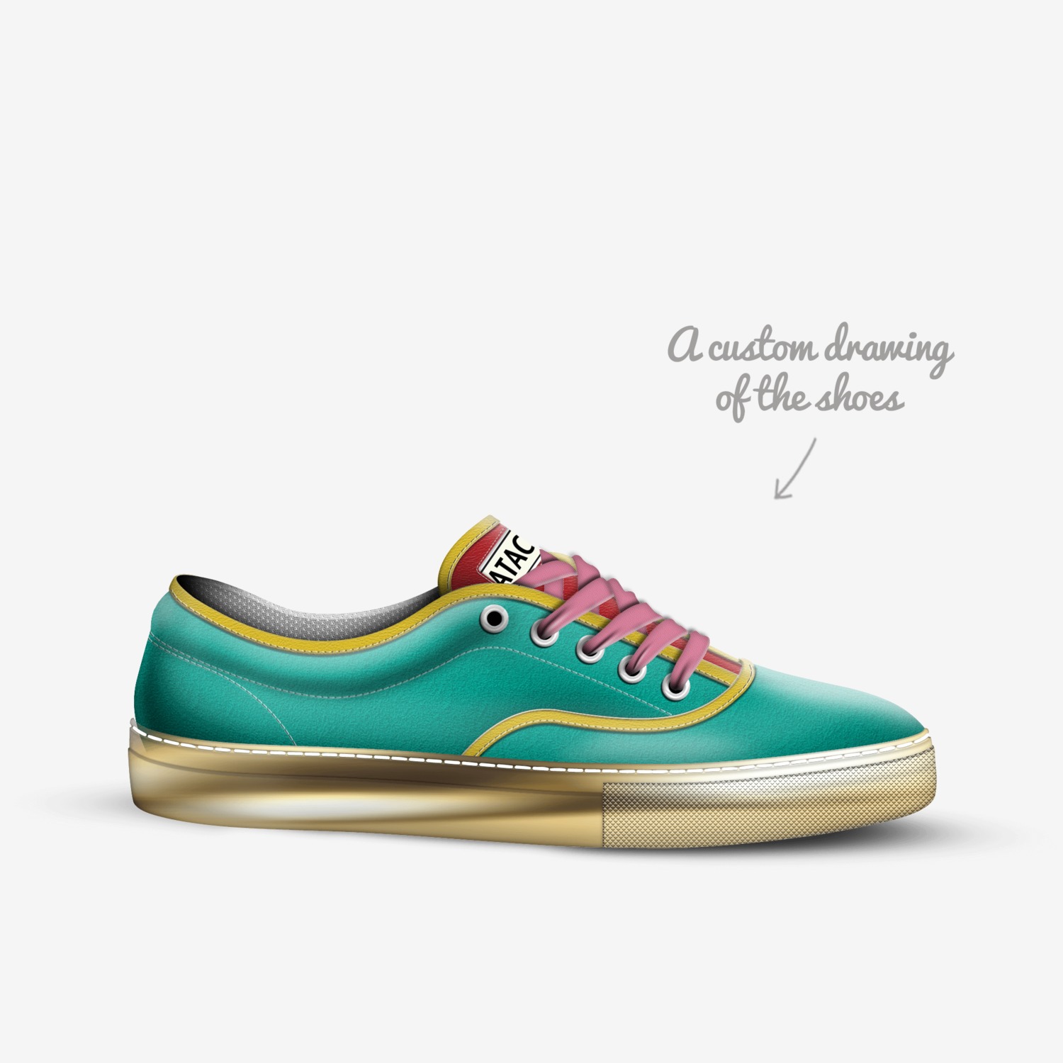 attic custom made in Italy shoes by Hunter Speagle | Sketch view