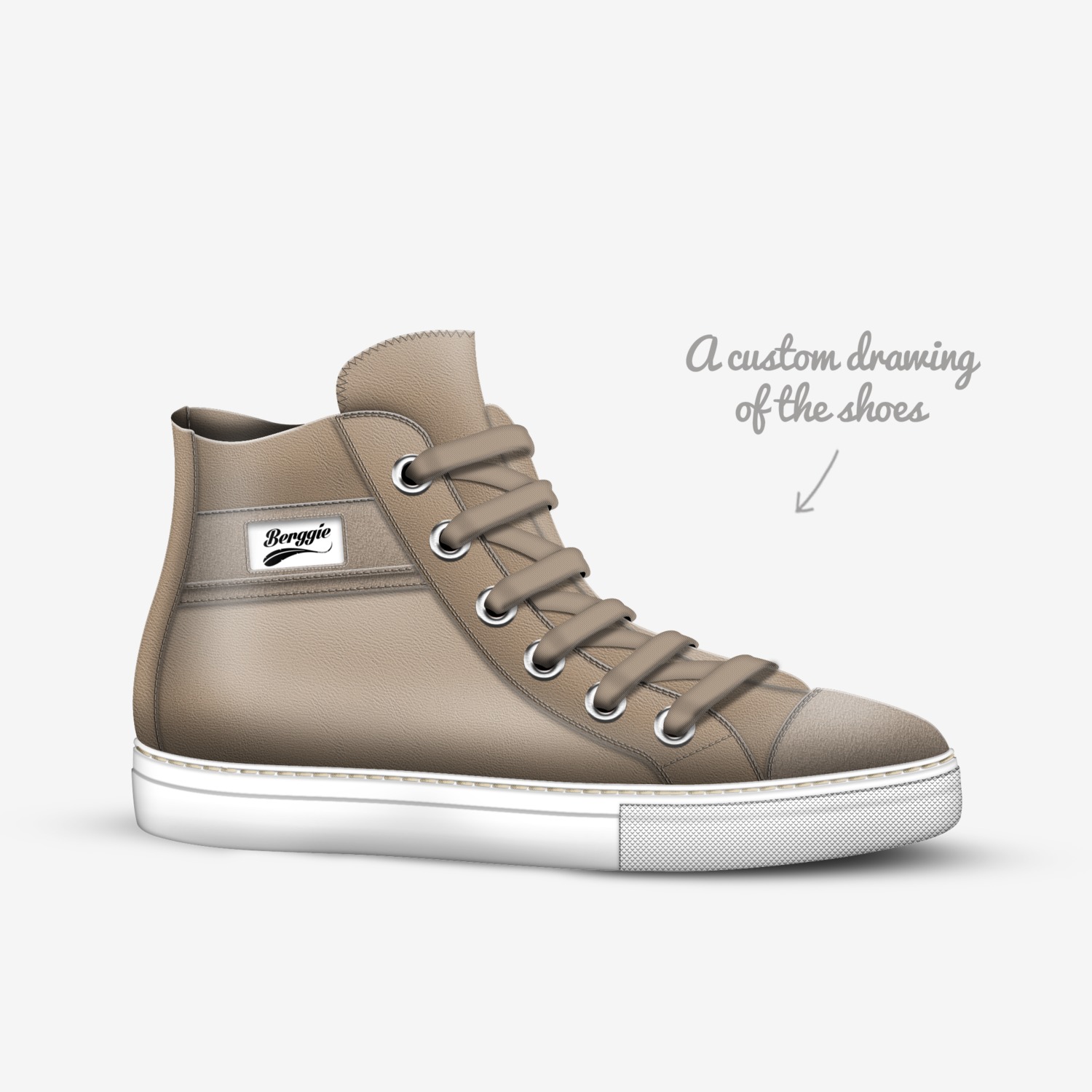 BERGGIE_agency4 custom made in Italy shoes by Agency Aliveshoes | Sketch view