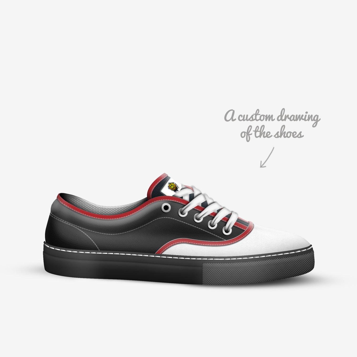 X-Brand custom made in Italy shoes by Billy Guidry | Sketch view