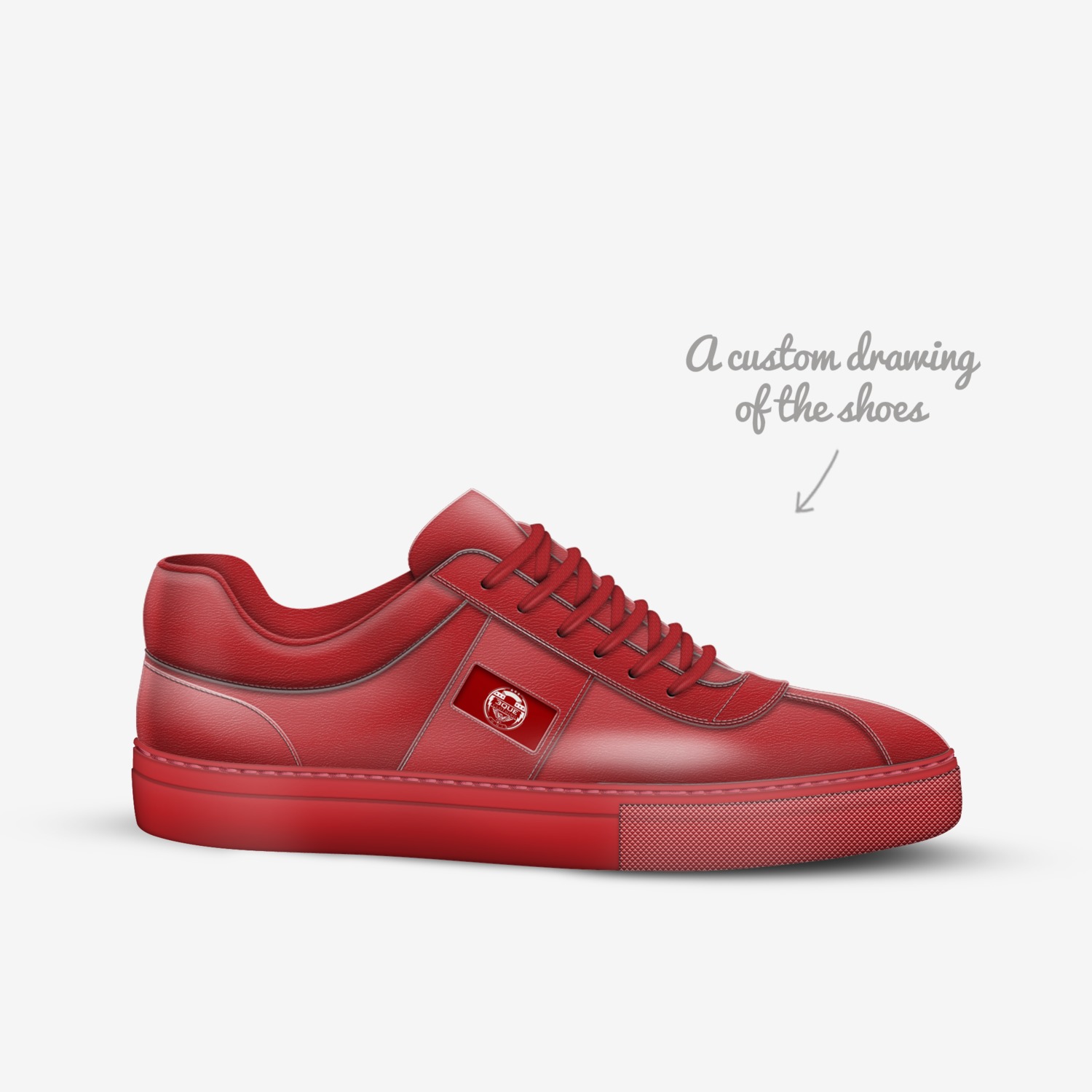 3Que custom made in Italy shoes by Que Man | Sketch view