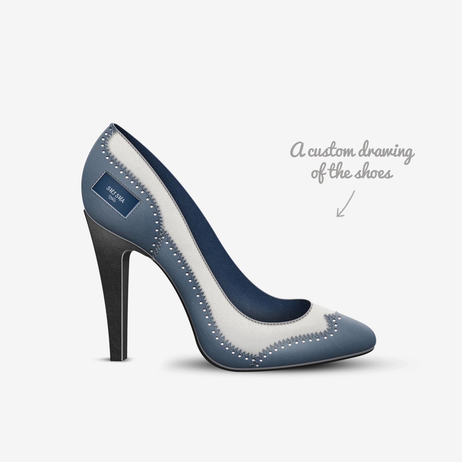 SHI SHA custom made in Italy shoes by Shi Sha | Sketch view