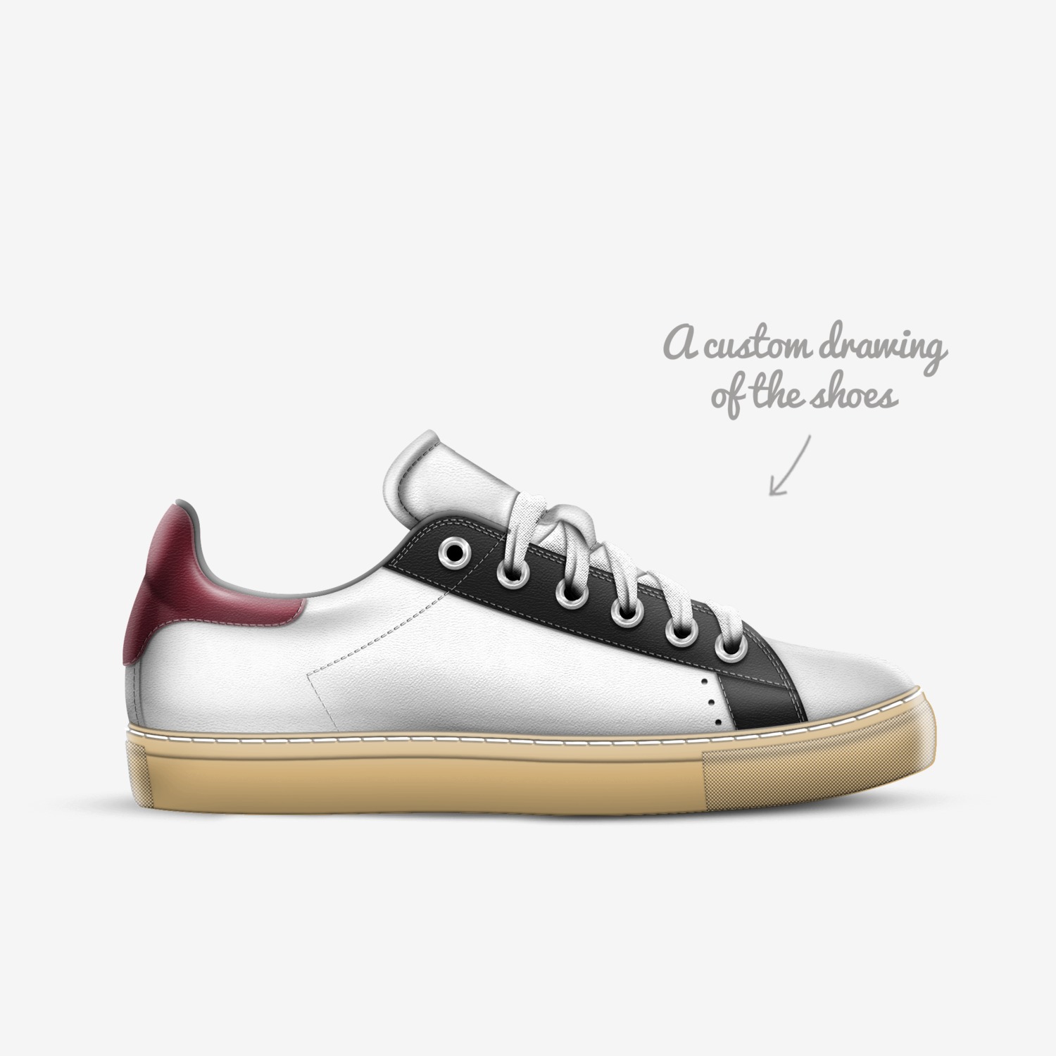 Gshsgs custom made in Italy shoes by Michela Luna Parkle | Sketch view