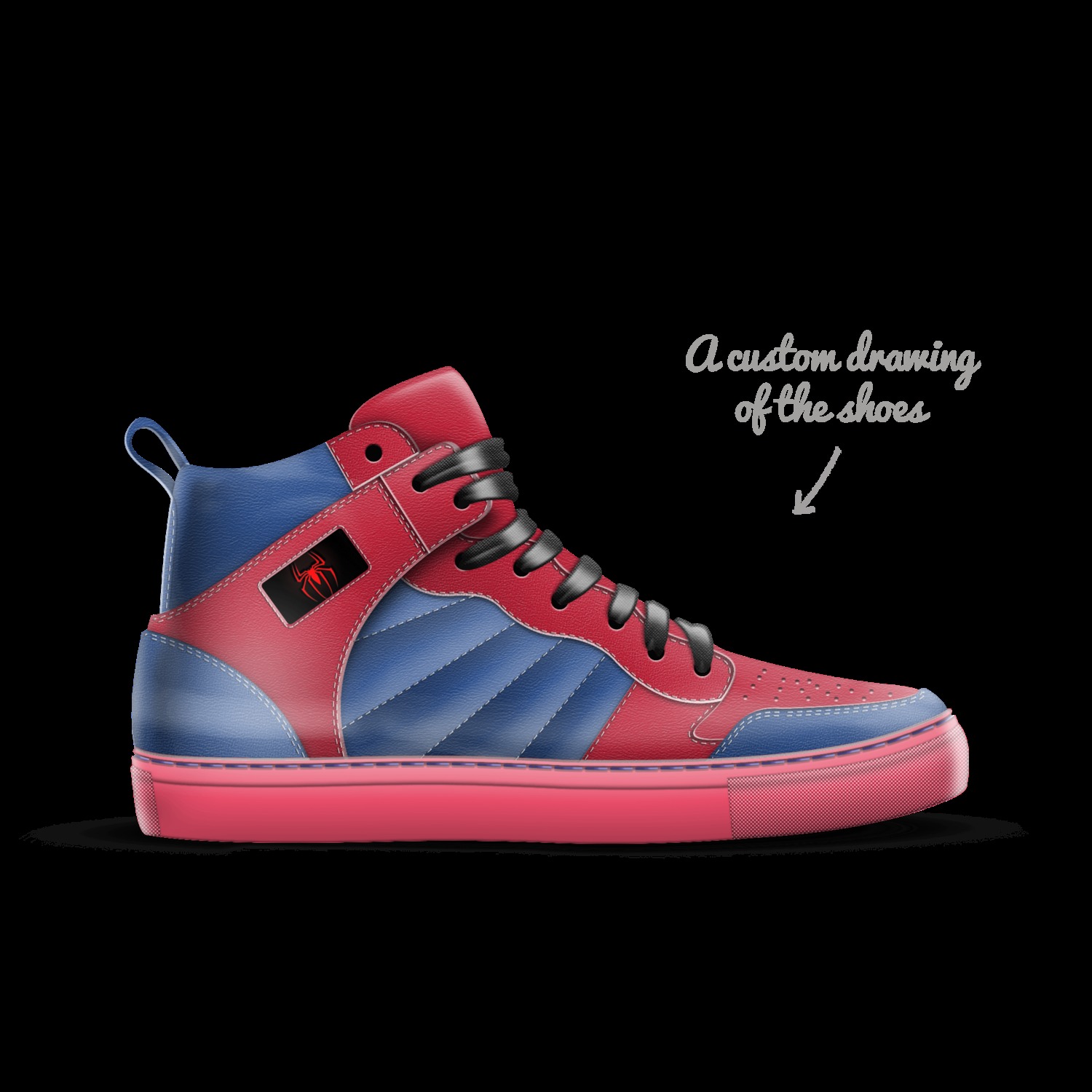 Spider man custom top shoes