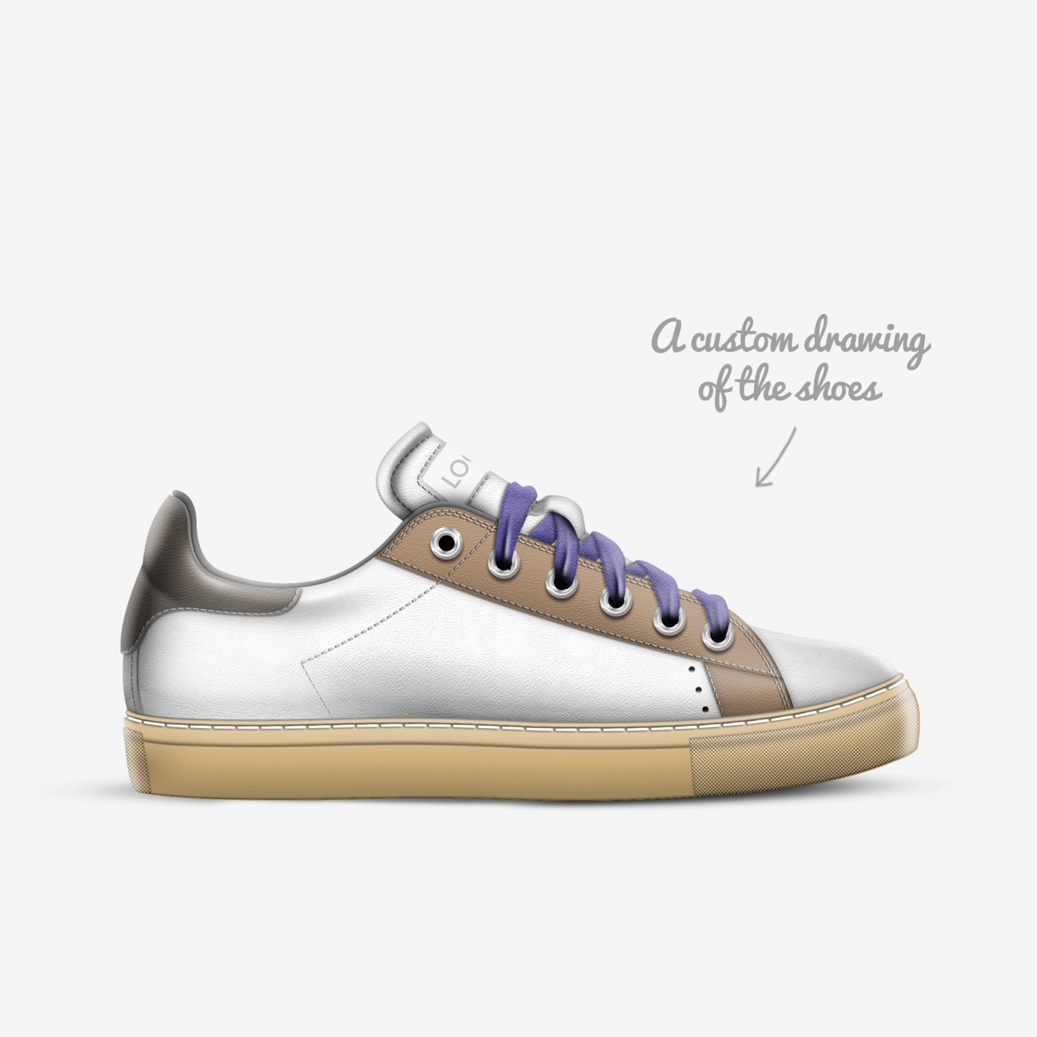 Shhshshs custom made in Italy shoes by Michela Luna Parkle | Sketch view