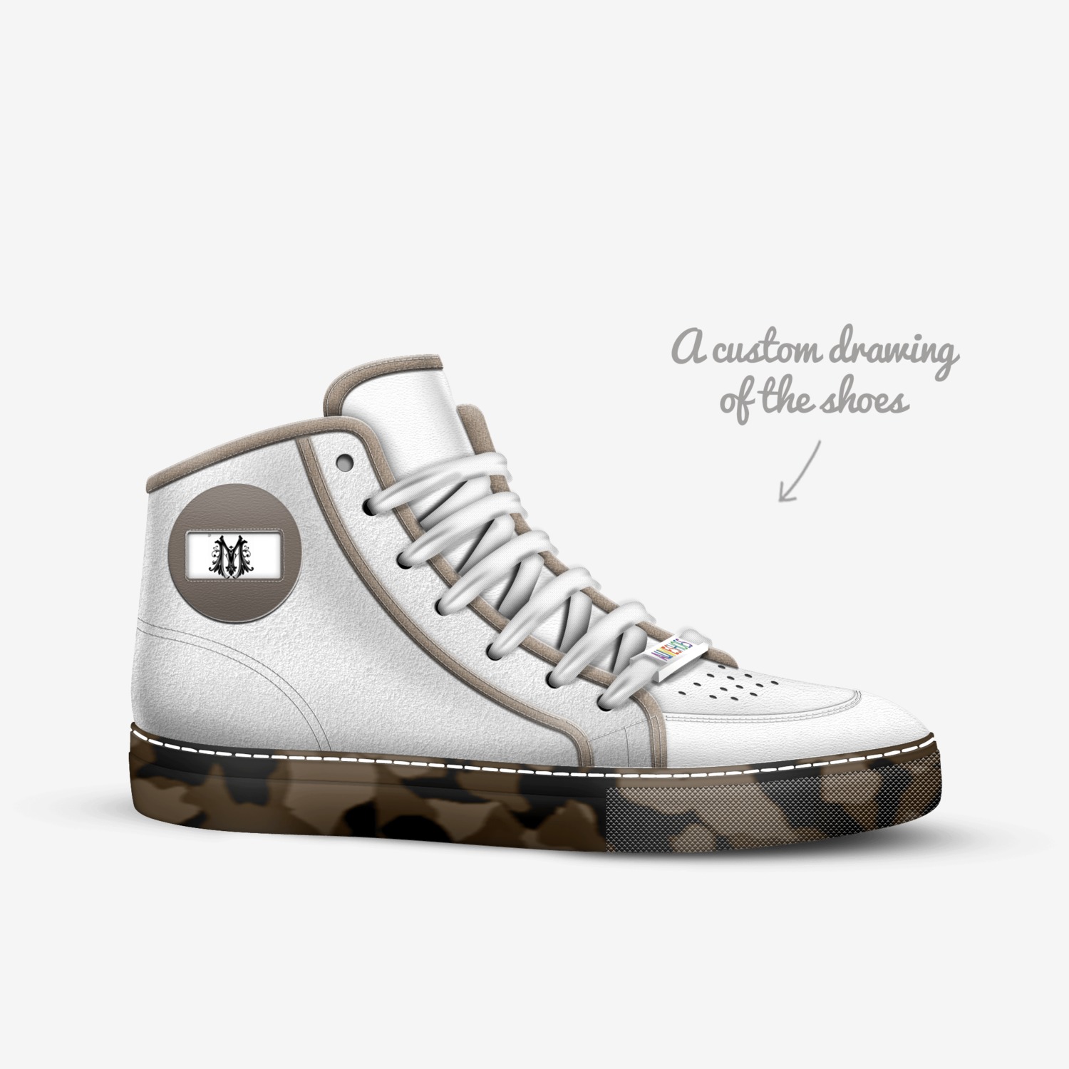 maxey custom made in Italy shoes by Chaz | Sketch view