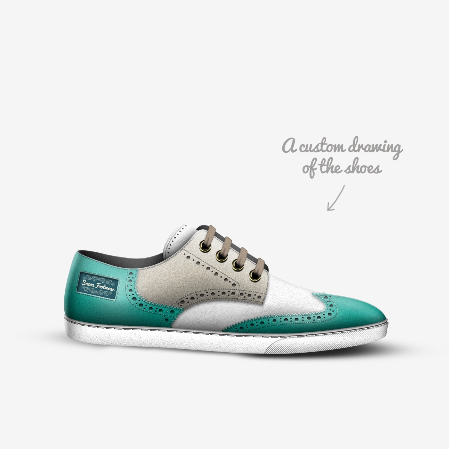 SACCAFOOTWEAR custom made in Italy shoes by Agency Aliveshoes | Sketch view