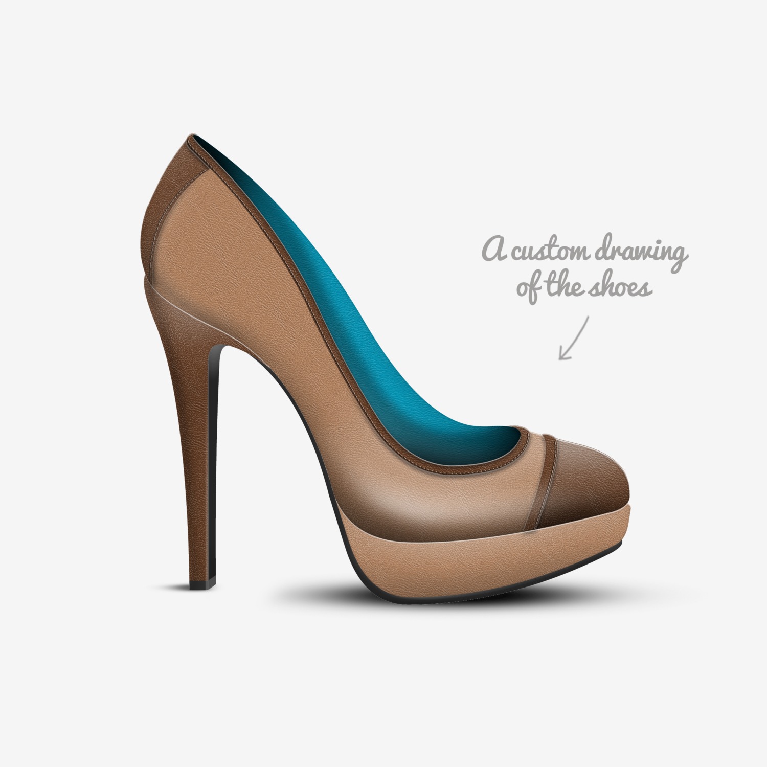 River custom made in Italy shoes by Reygnna Fry | Sketch view