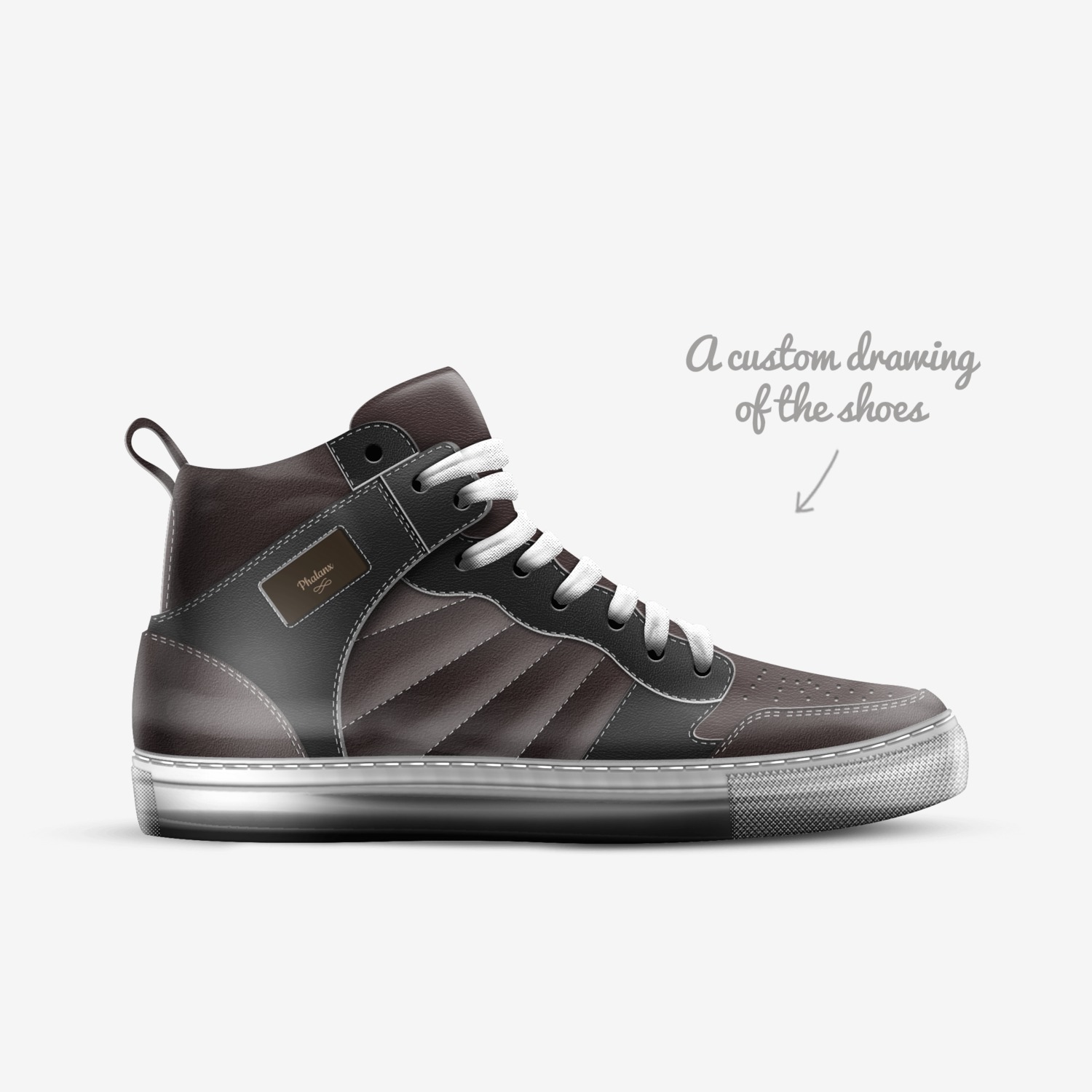 Phalanx custom made in Italy shoes by Alex Harrison | Sketch view