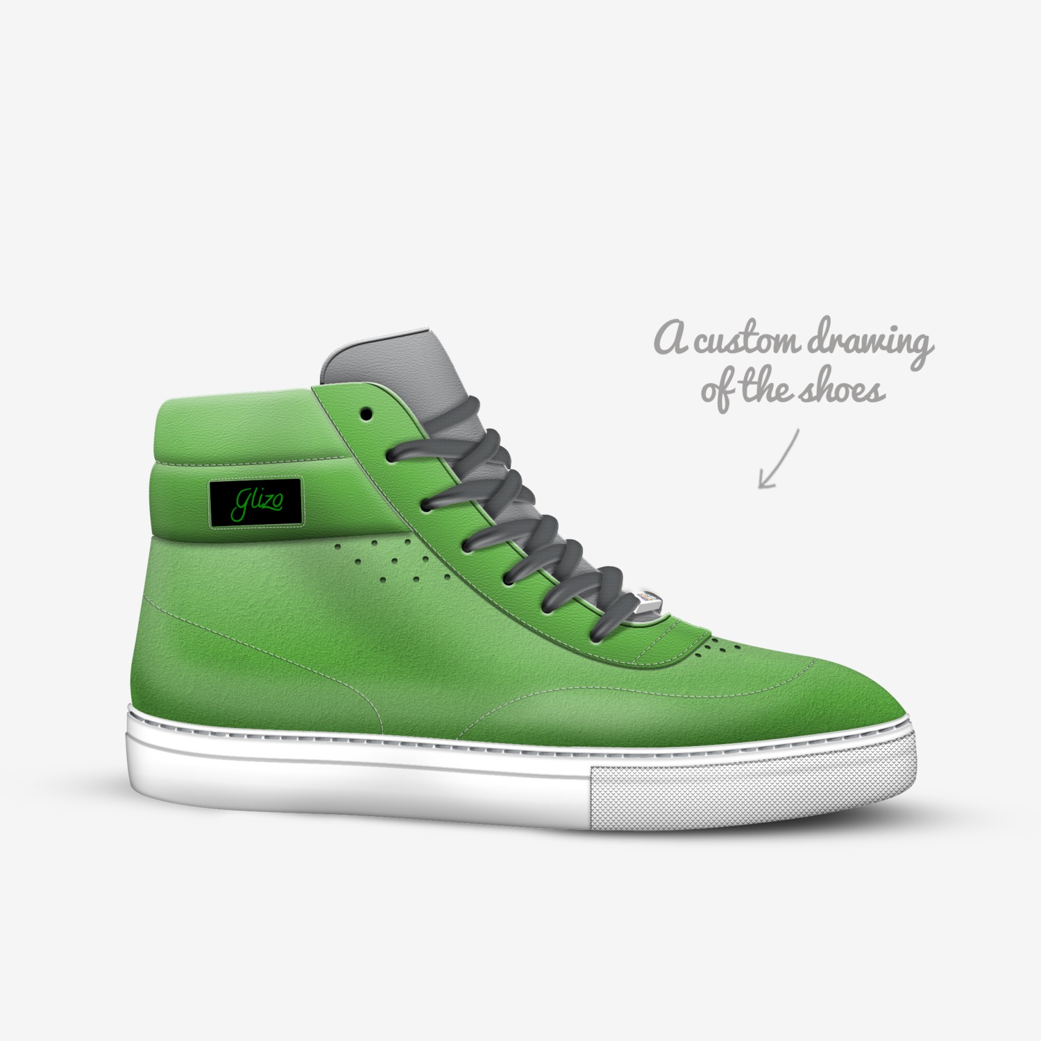 Glizo's custom made in Italy shoes by Robert Grant | Sketch view