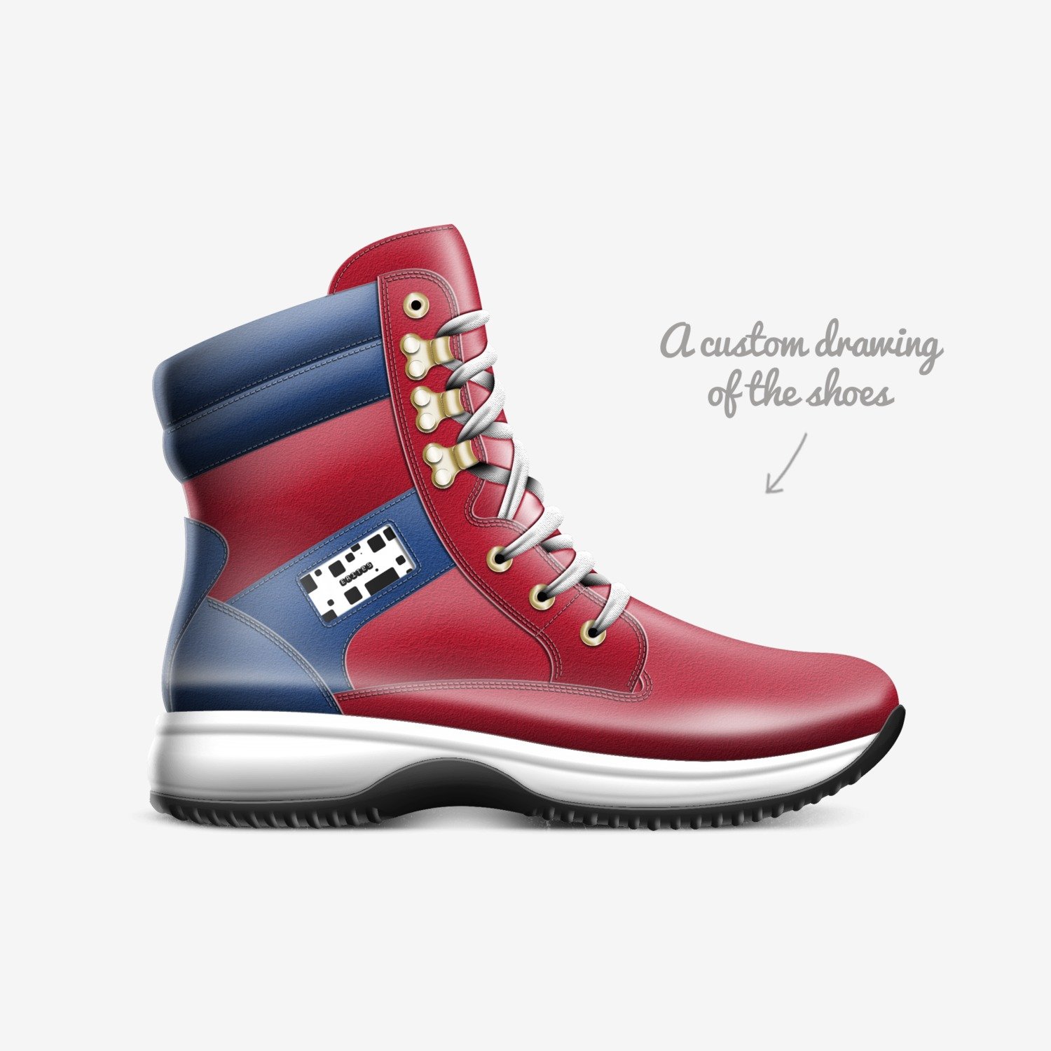 Erites custom made in Italy shoes by Chrishawn Aliza Taquan Lecounte | Sketch view