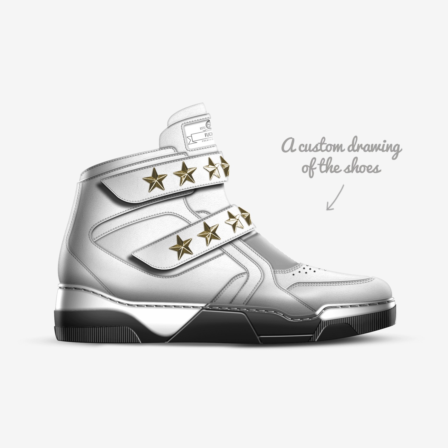 Shoes custom made in Italy shoes by Savage God | Sketch view