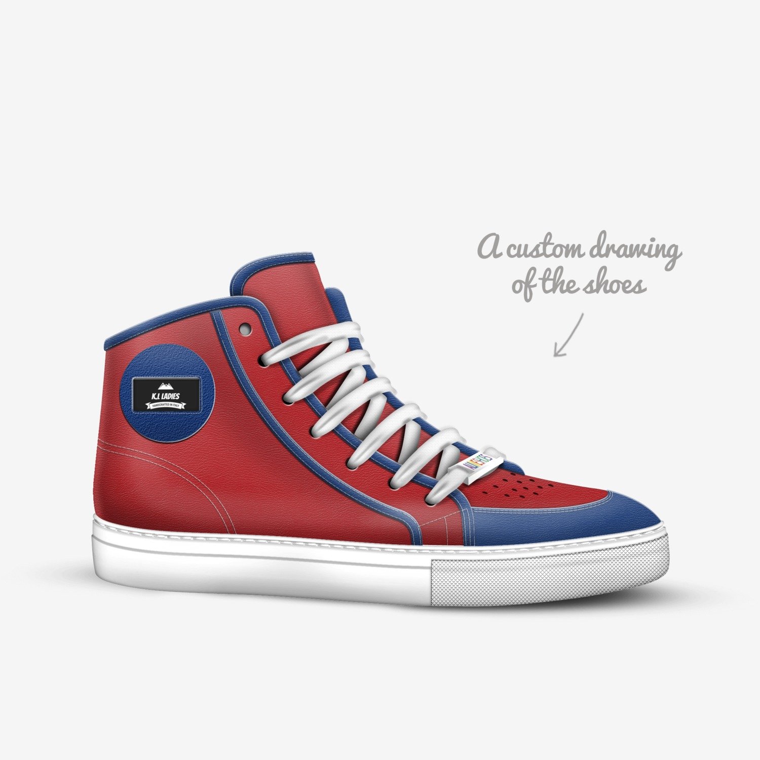 K.L LADIES  custom made in Italy shoes by Carl Lowe | Sketch view