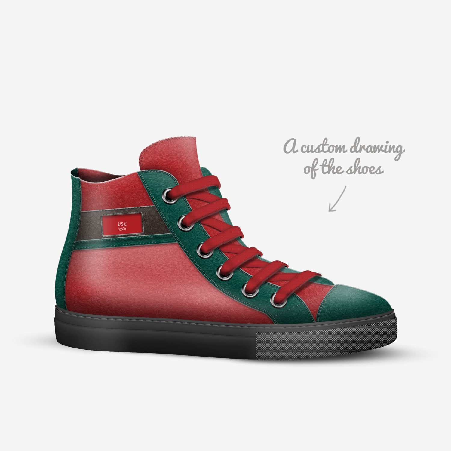 VSL custom made in Italy shoes by Victor Scott | Sketch view