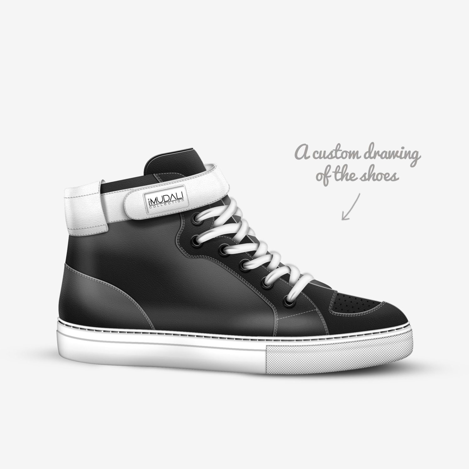 The MUDALI Collection custom made in Italy shoes by Jerry Muhammad | Sketch view