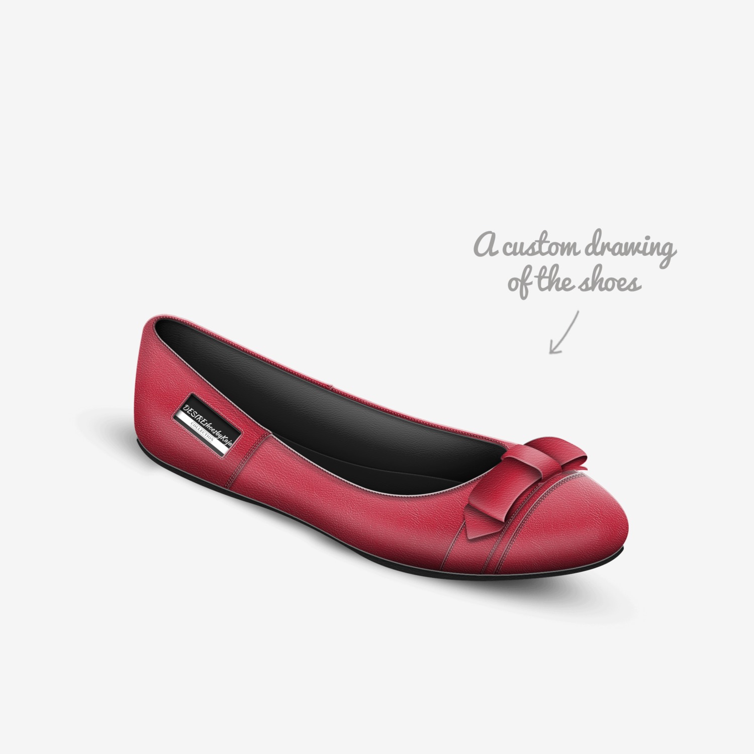 DESIREshoesbyKaja custom made in Italy shoes by Karoline Seymour | Sketch view
