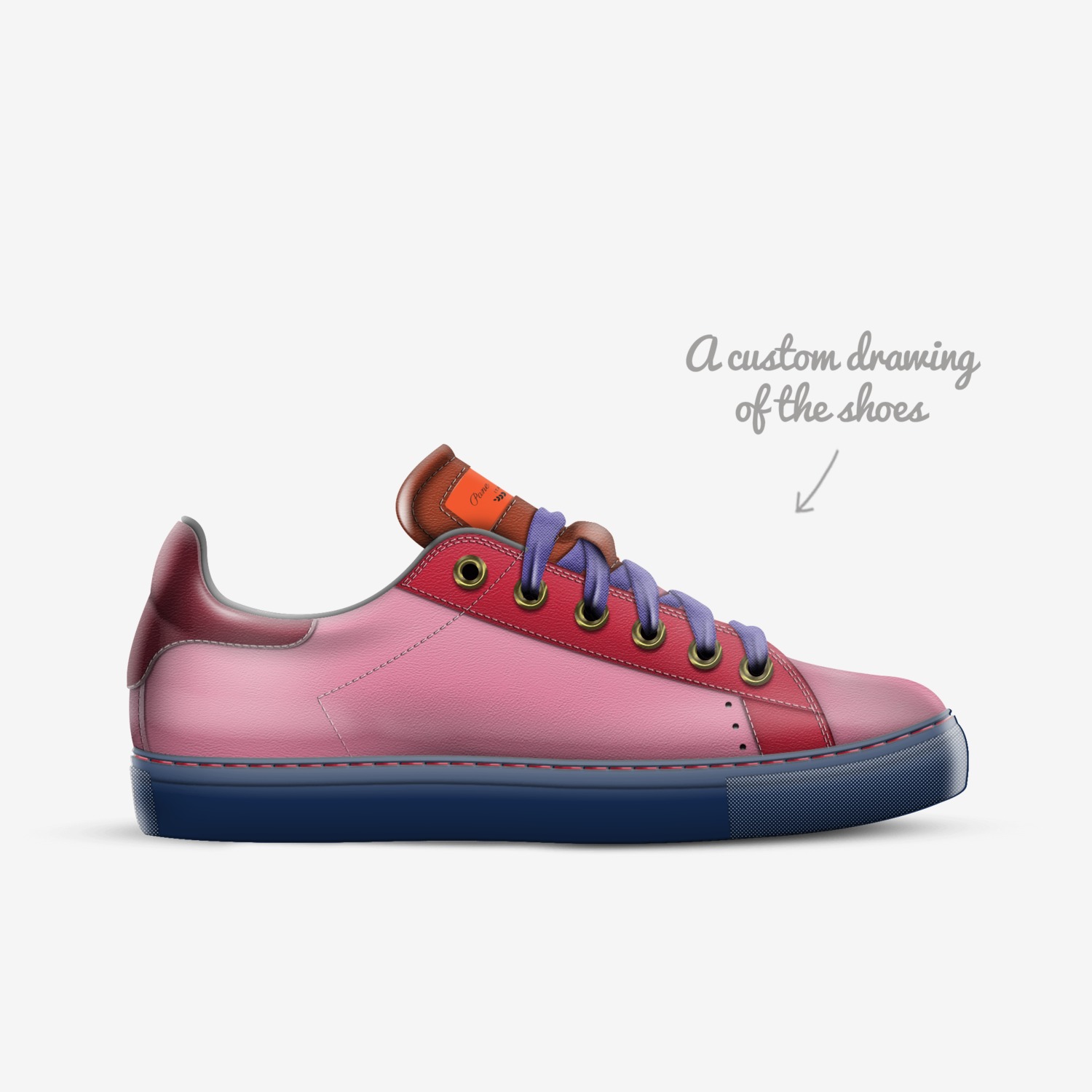 Pane Pane  custom made in Italy shoes by Robert Mangiapane | Sketch view