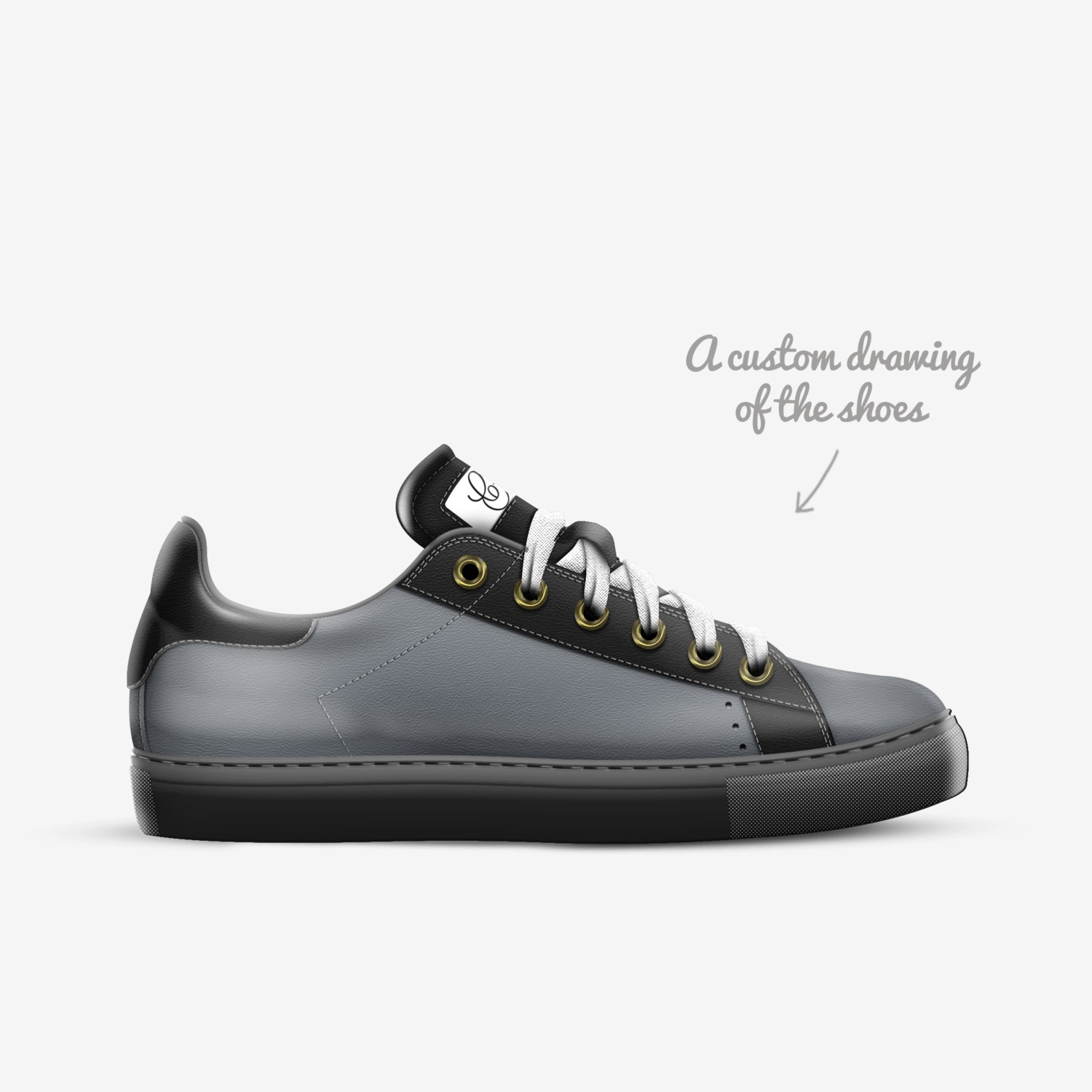Cartel Apparel custom made in Italy shoes by Reece Parker | Sketch view