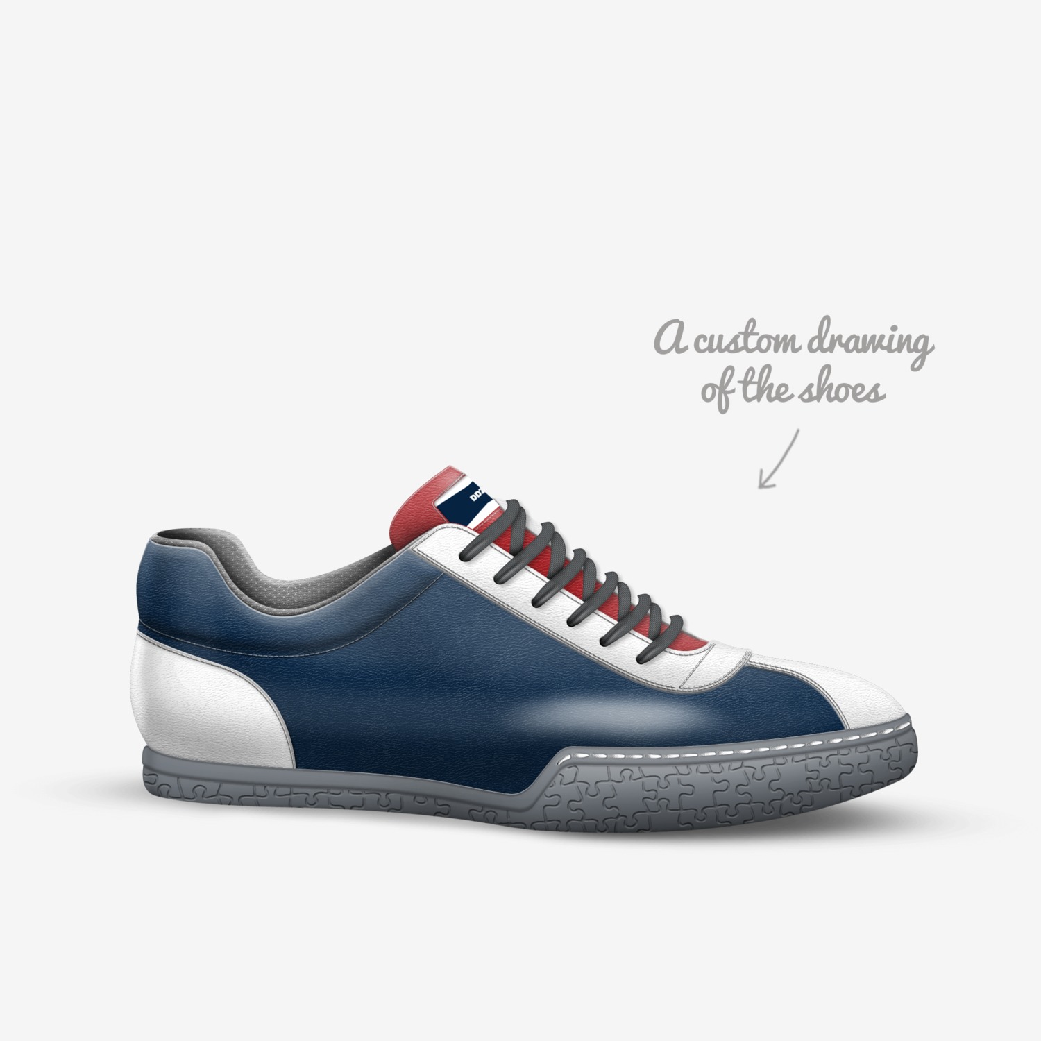 DDS custom made in Italy shoes by Dan Diaz-zapata | Sketch view