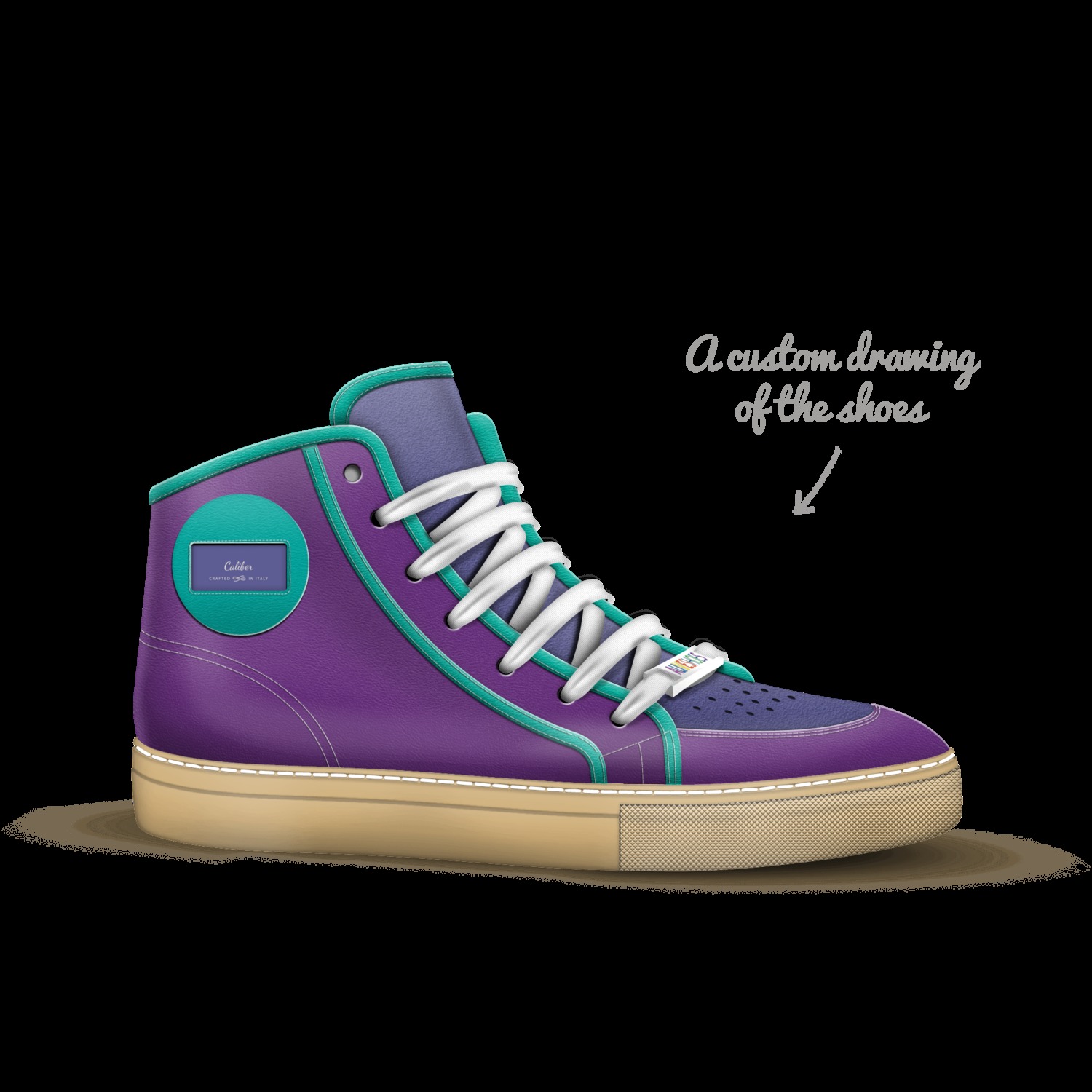 Caliber high top sneaker discount