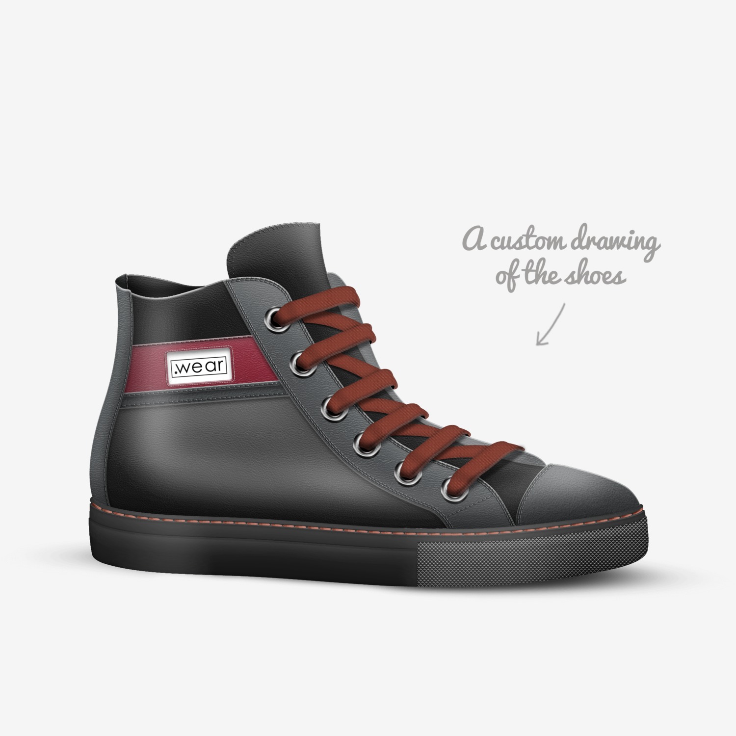 Dotwear custom made in Italy shoes by Peter Andrew | Sketch view