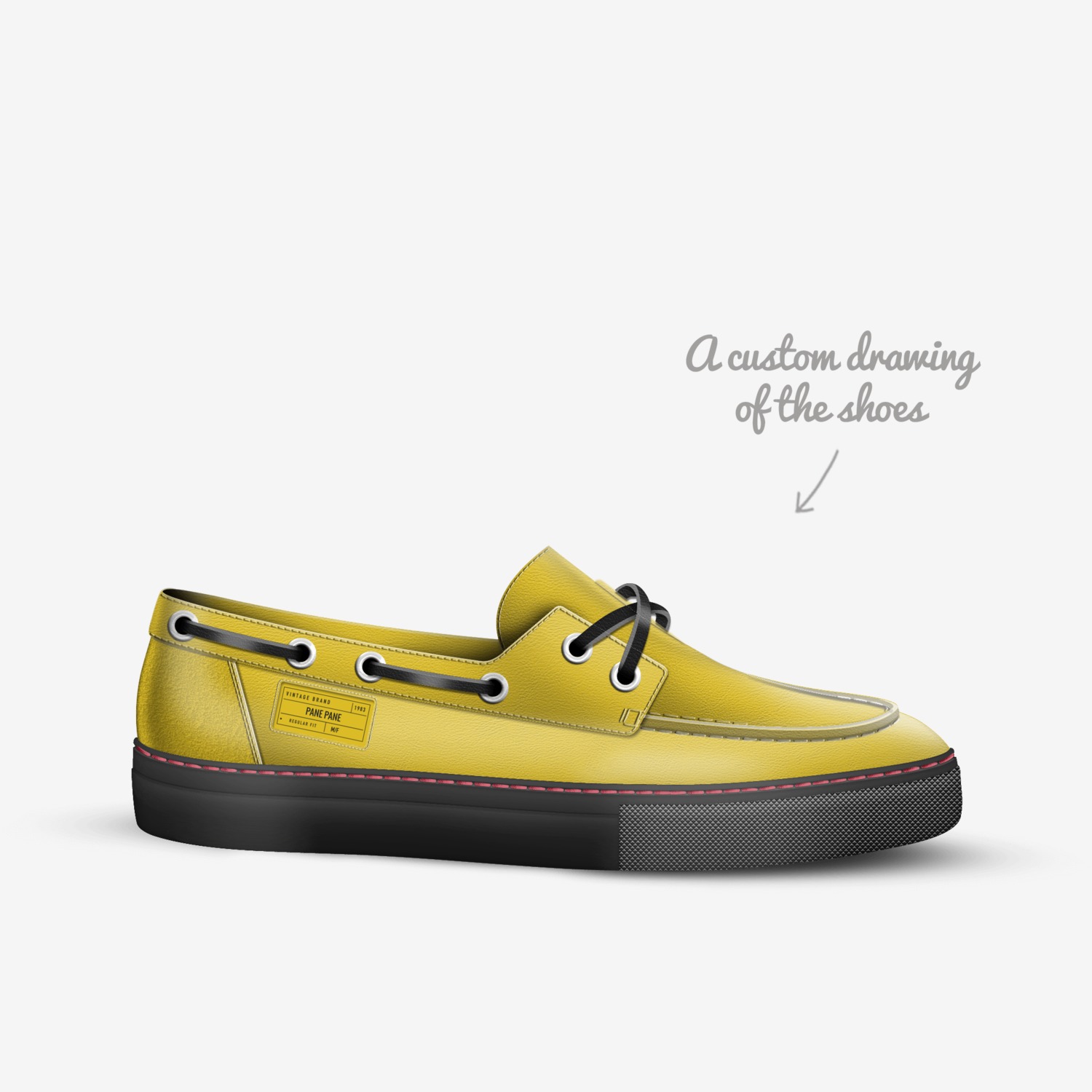 Pane Pane custom made in Italy shoes by Robert Mangiapane | Sketch view