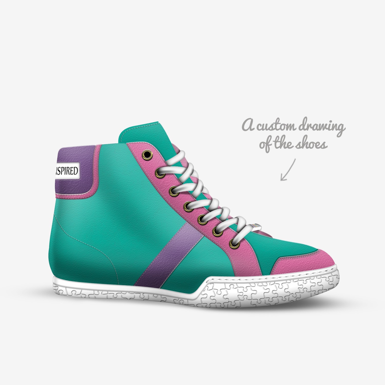 Inspired custom made in Italy shoes by Roan Romer | Sketch view