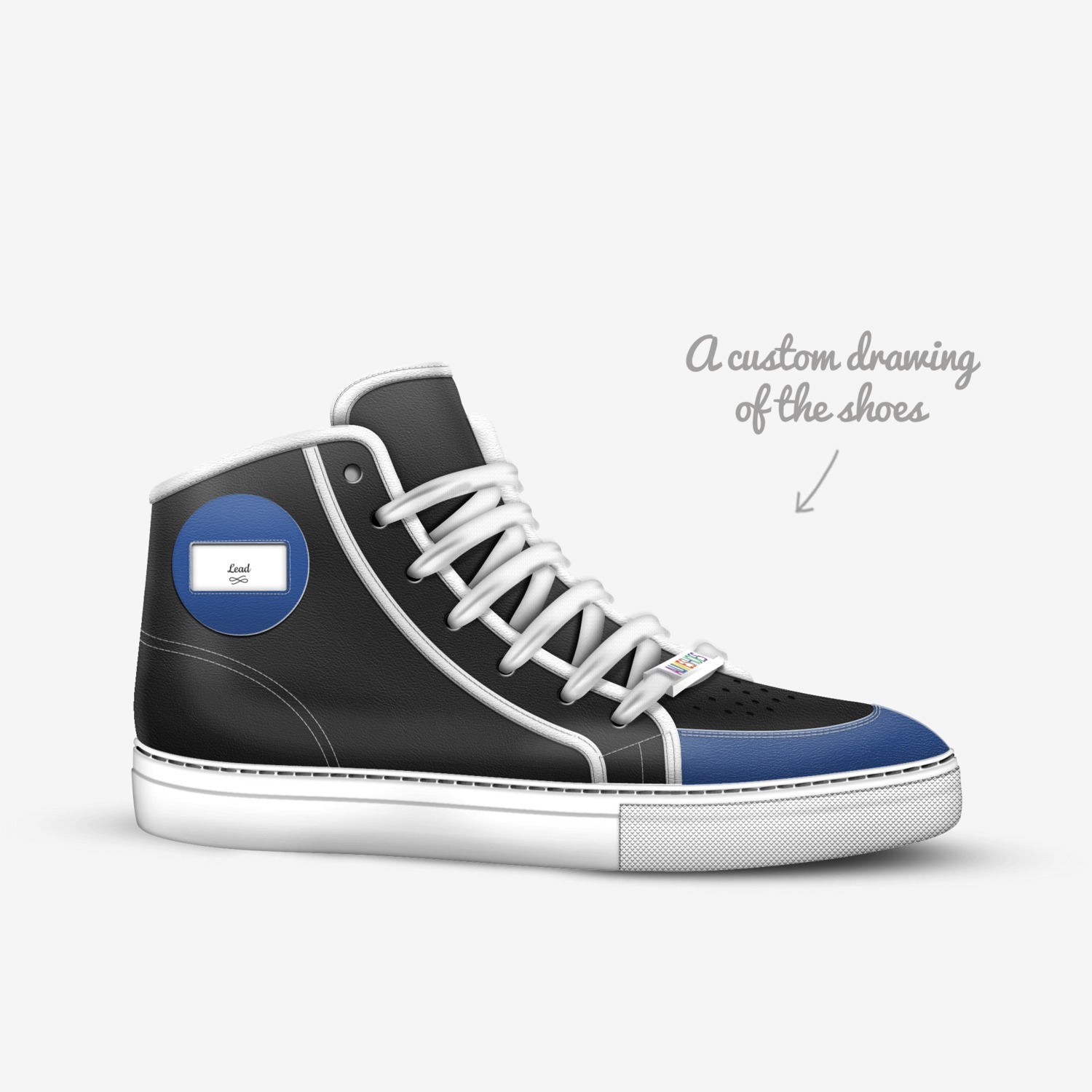 Lead custom made in Italy shoes by Dan Bot | Sketch view