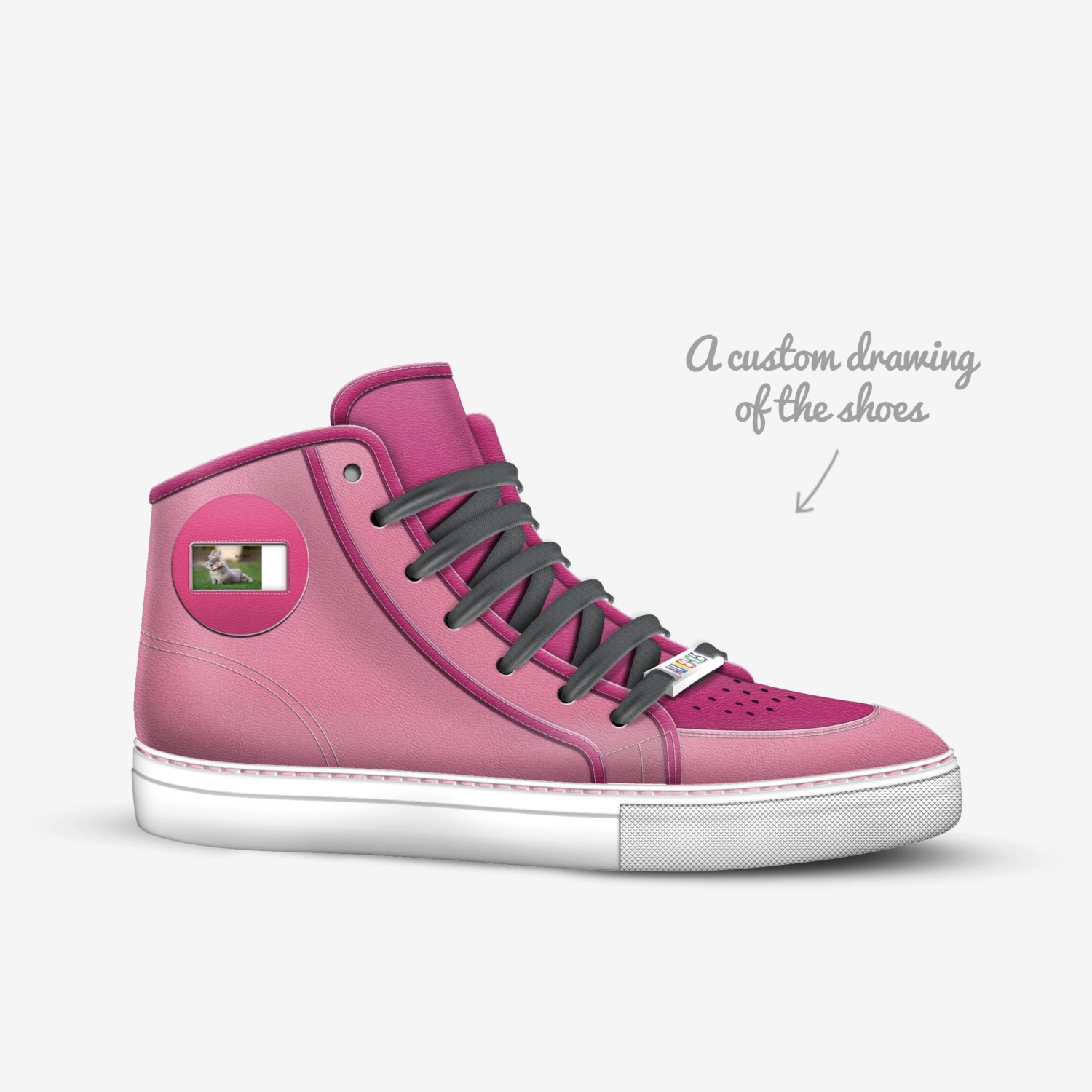 bun bun custom made in Italy shoes by Sage | Sketch view