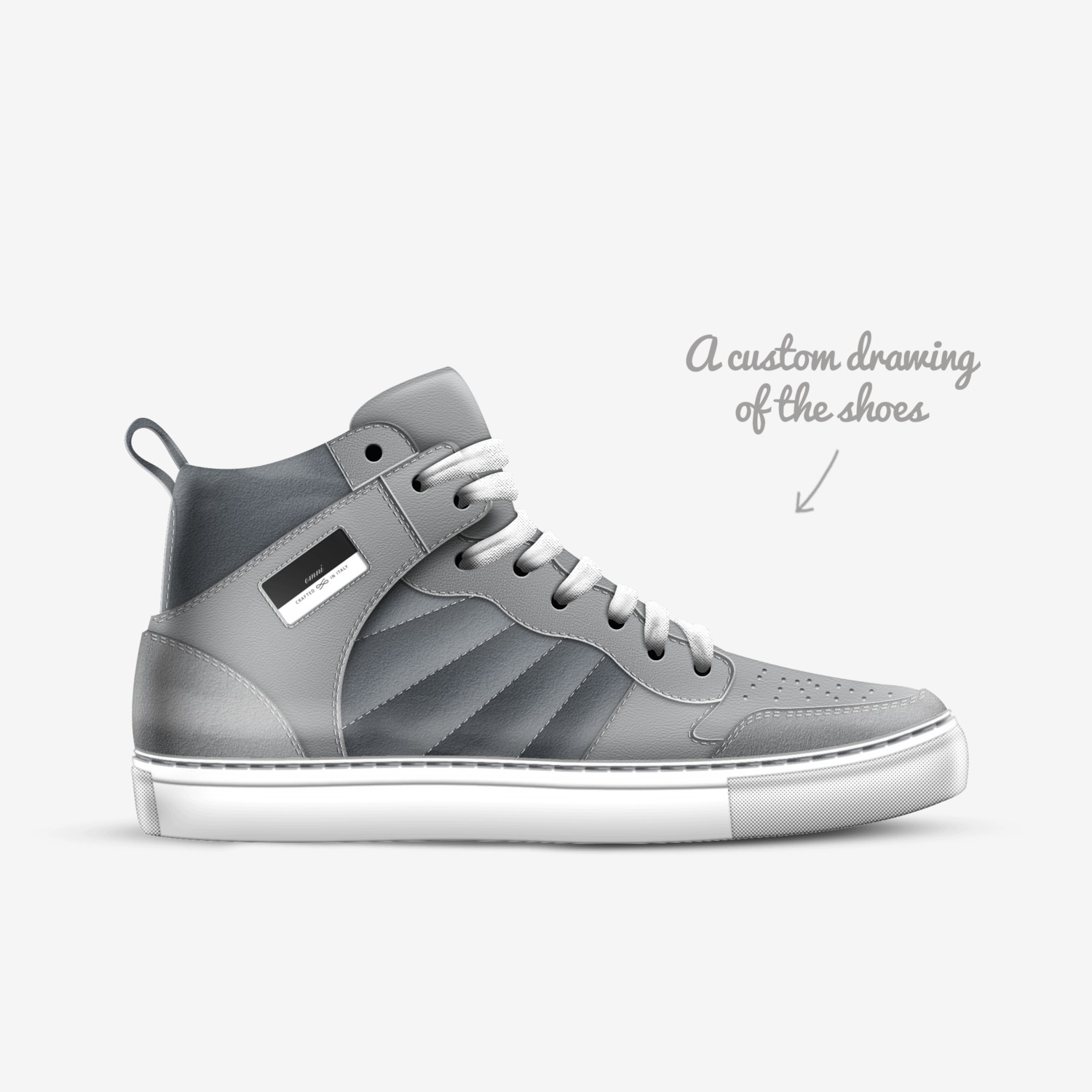 omni custom made in Italy shoes by J. | Sketch view