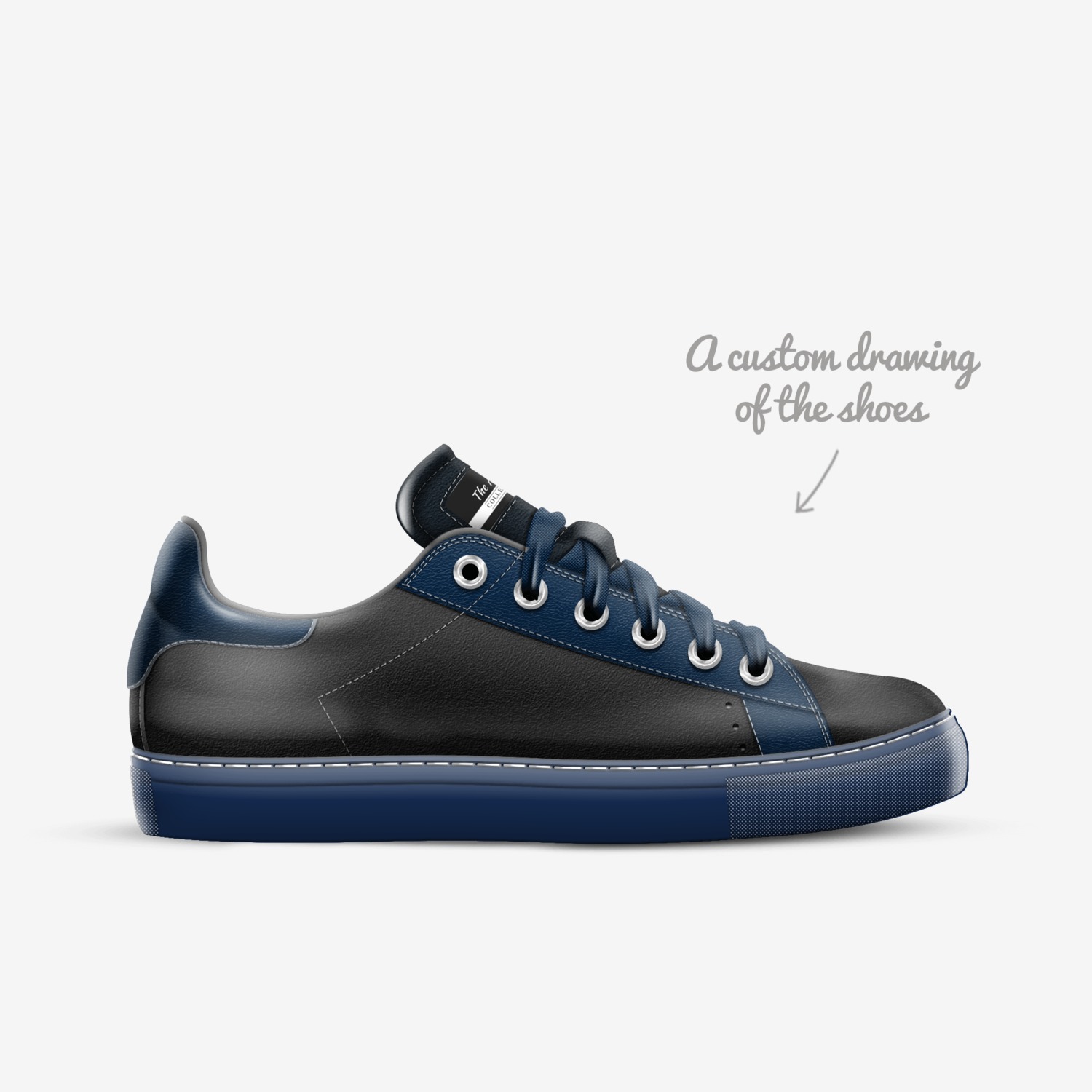 The Allure custom made in Italy shoes by Dominique Simpson | Sketch view