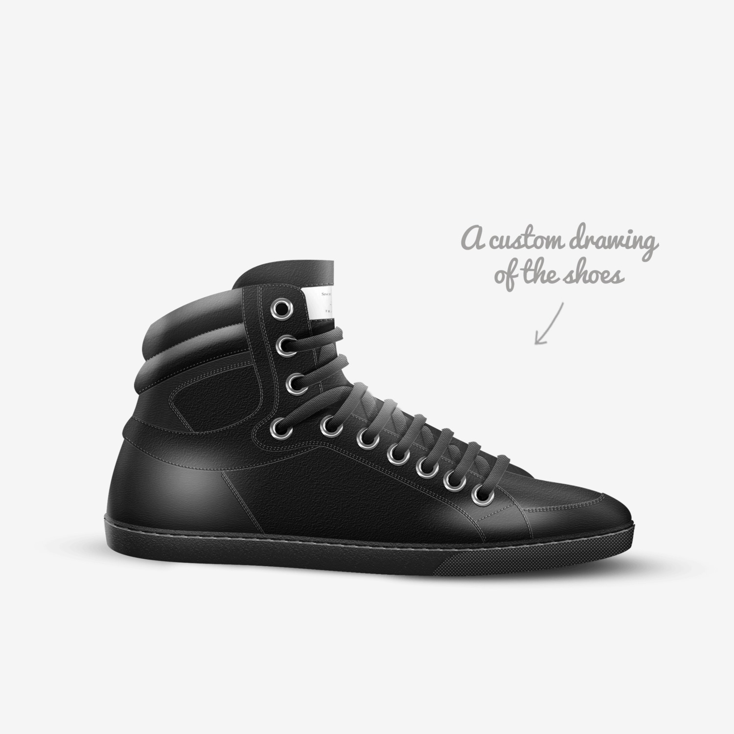 GeEz custom made in Italy shoes by Harvey Giles | Sketch view
