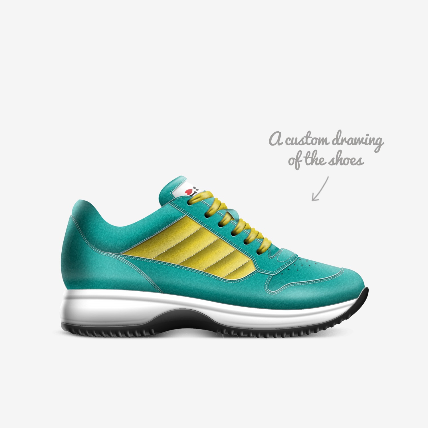 love shoes custom made in Italy shoes by Jimmy Jacquemart | Sketch view