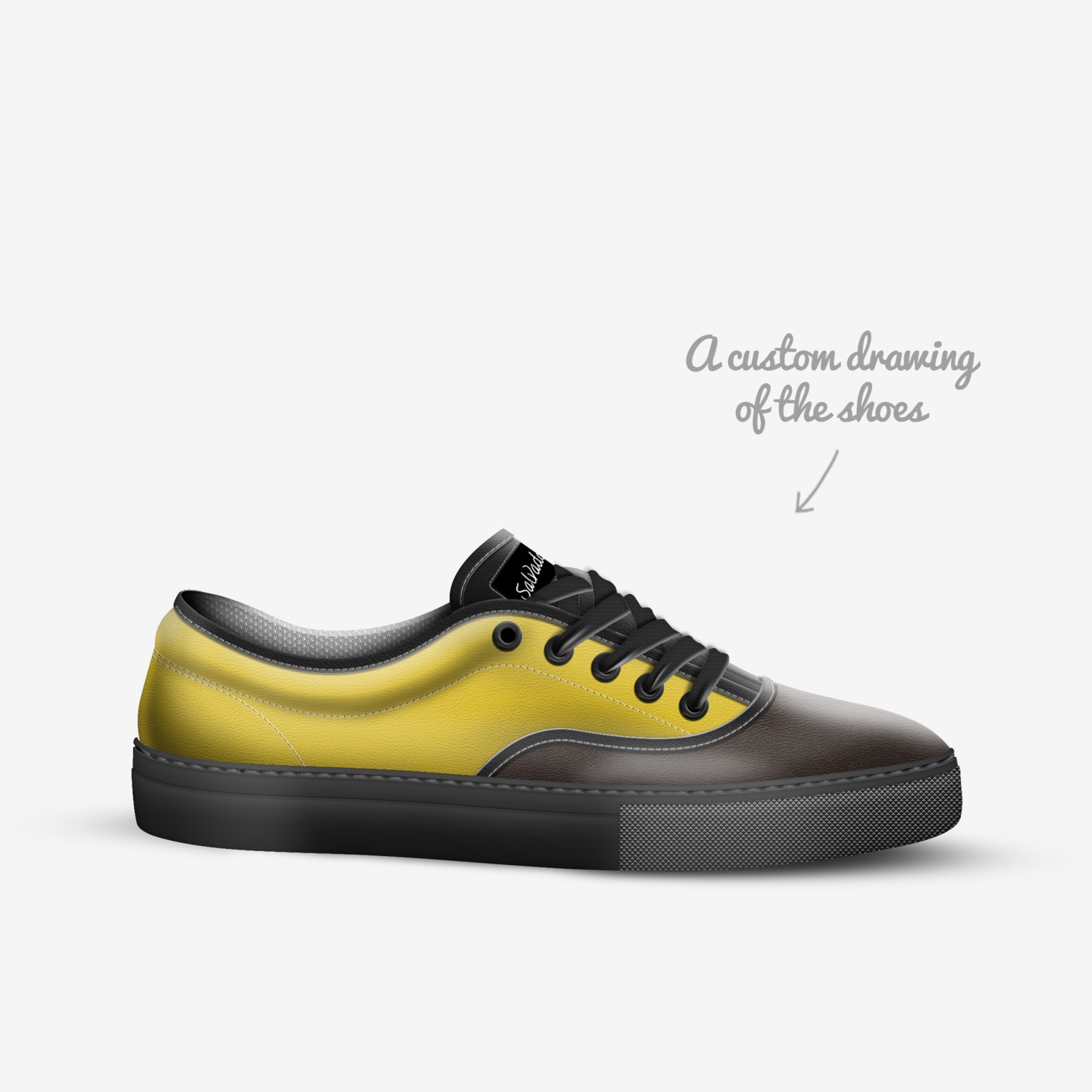 Isaac custom made in Italy shoes by Isaac Ng | Sketch view