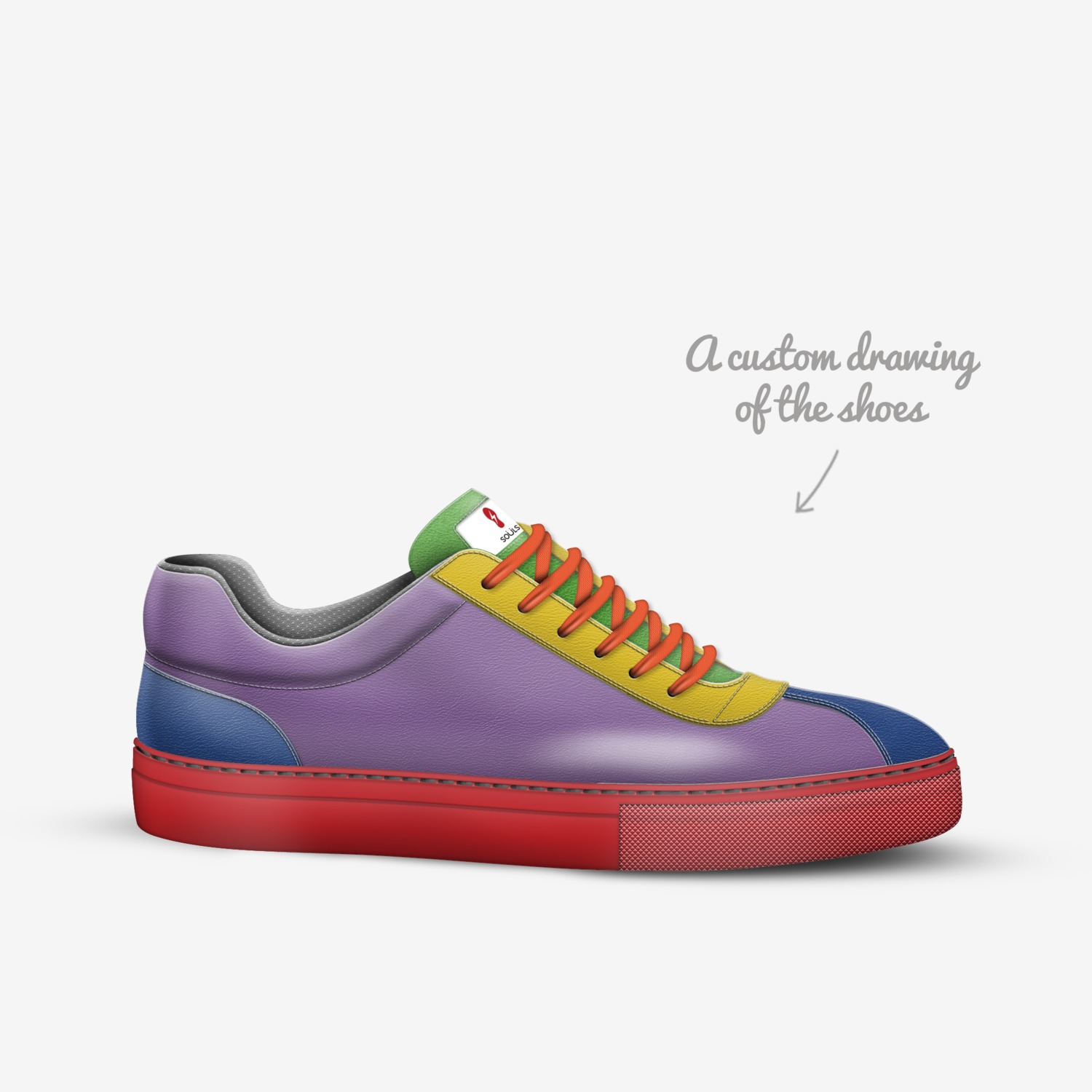 Souls custom made in Italy shoes by Ed Hernandez | Sketch view