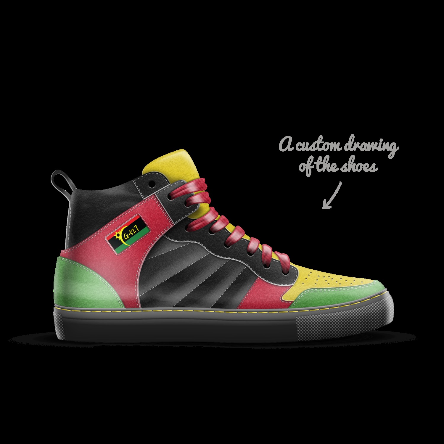 Black History A Custom Shoe concept by Daryle Rostic